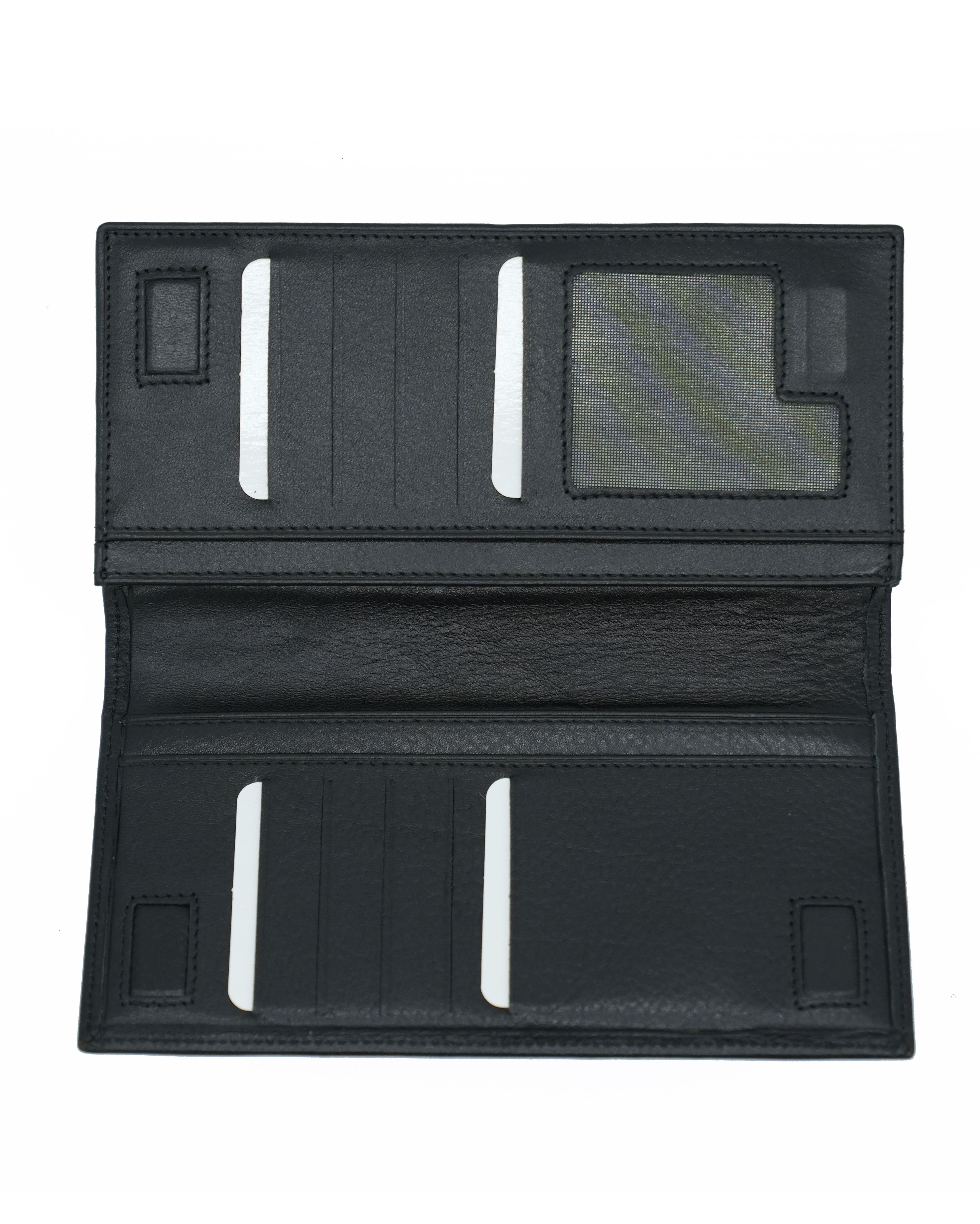 Deri cüzdan kartlık siyah 01CZ