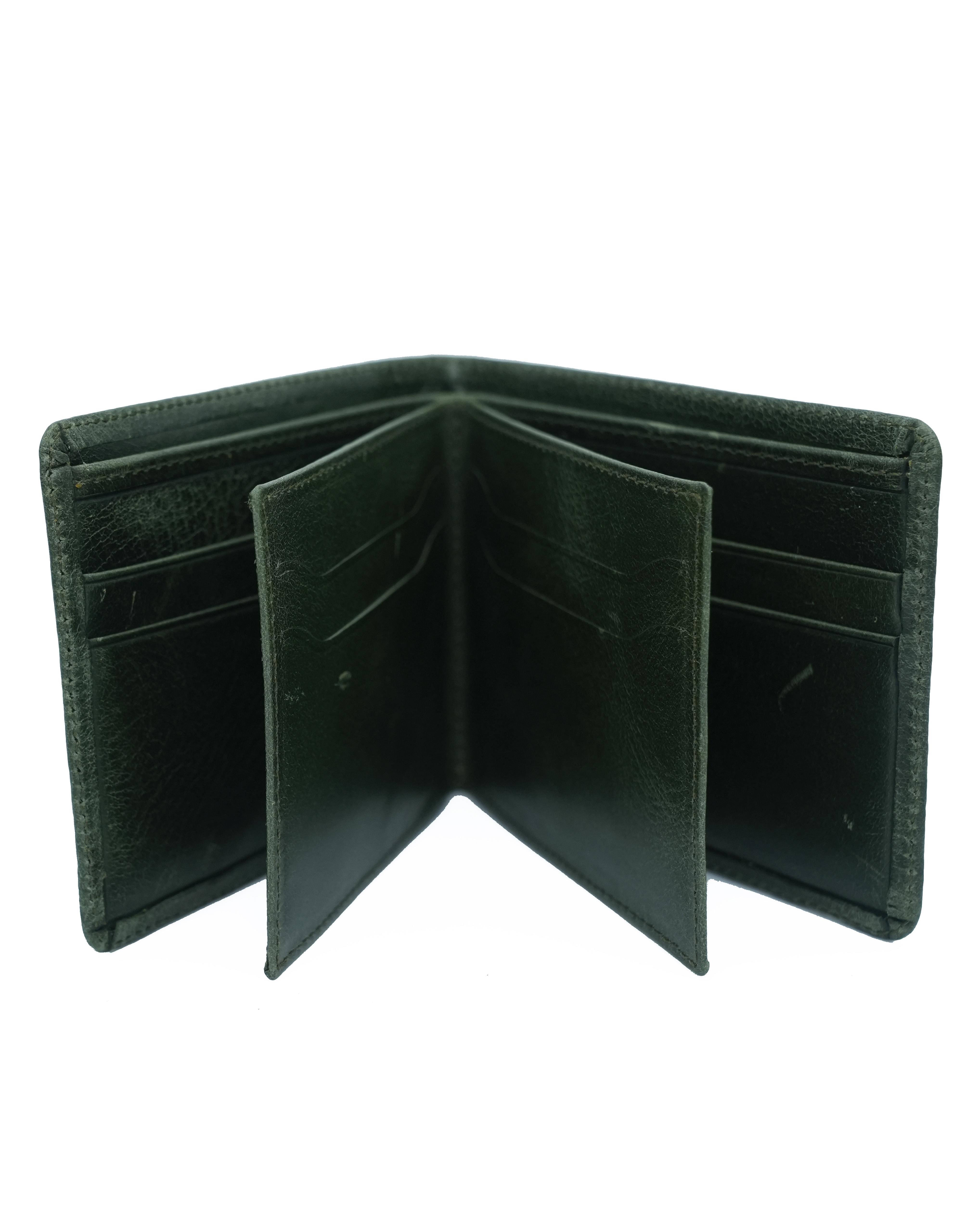 Deri cüzdan yeşil 013C