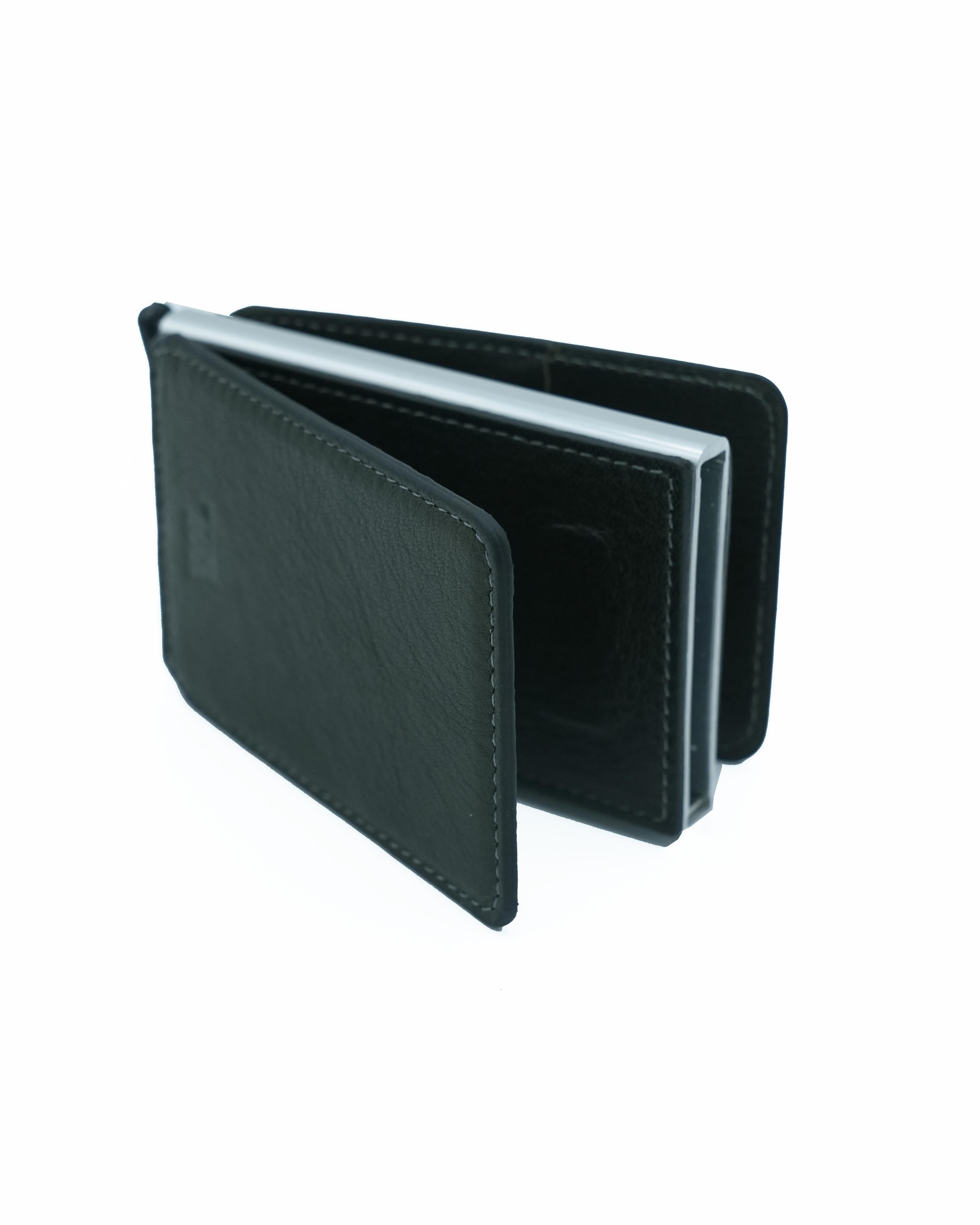 Deri mekanizmalı kartlık yeşil 004K