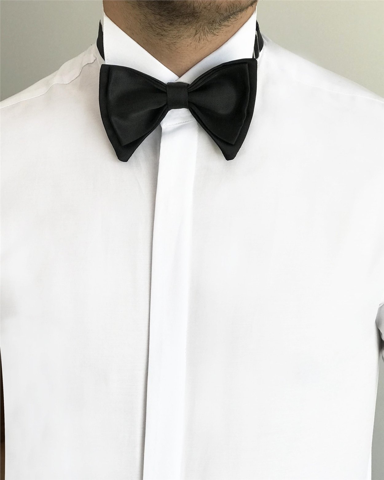 İtalyan kesim damatlık slim fit ata yaka erkek gömlek T3470
