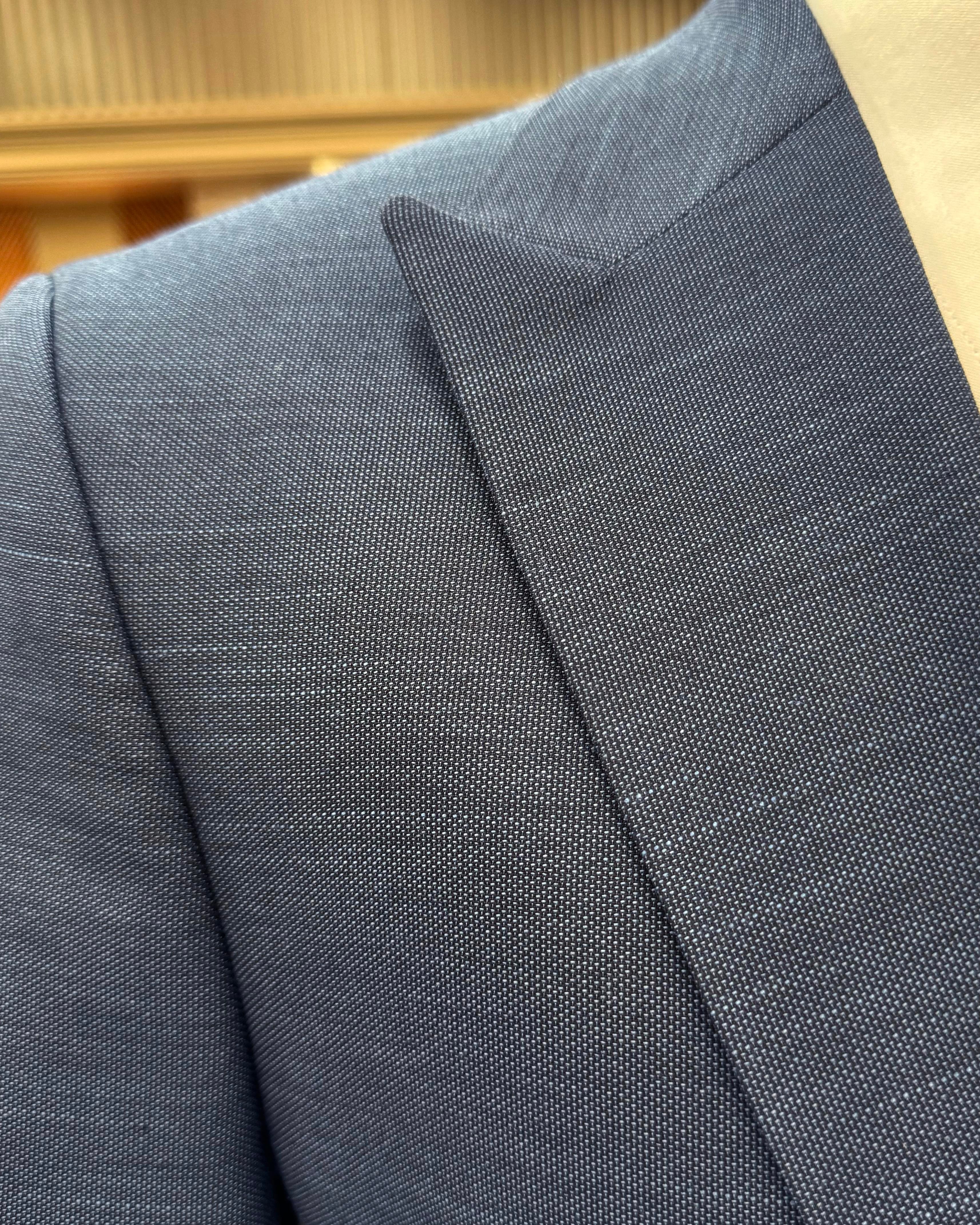 İtalyan stil ceket yelek pantolon takım elbise lacivert T12842