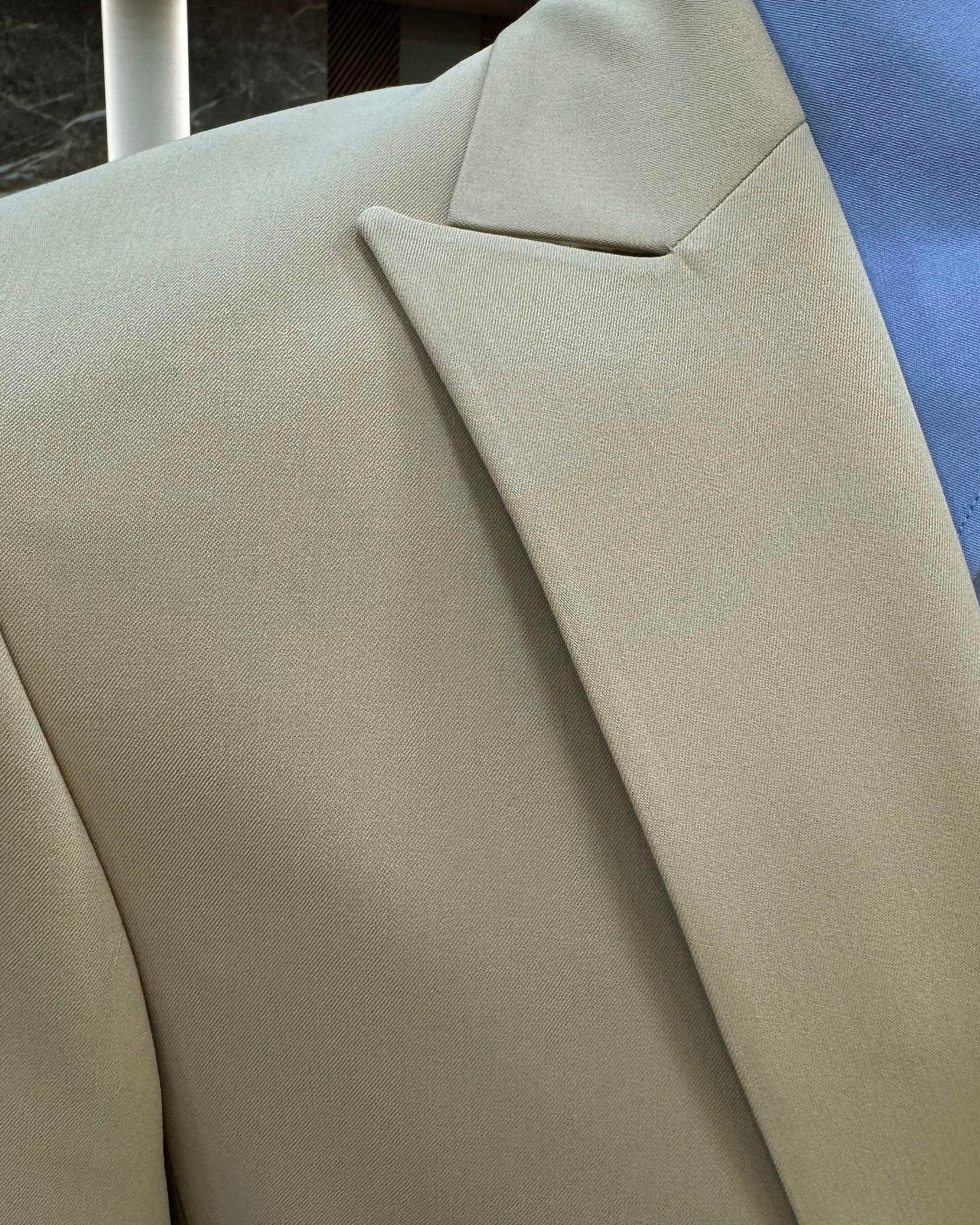 İtalyan stil ceket yelek pantolon takım elbise bej  T12007