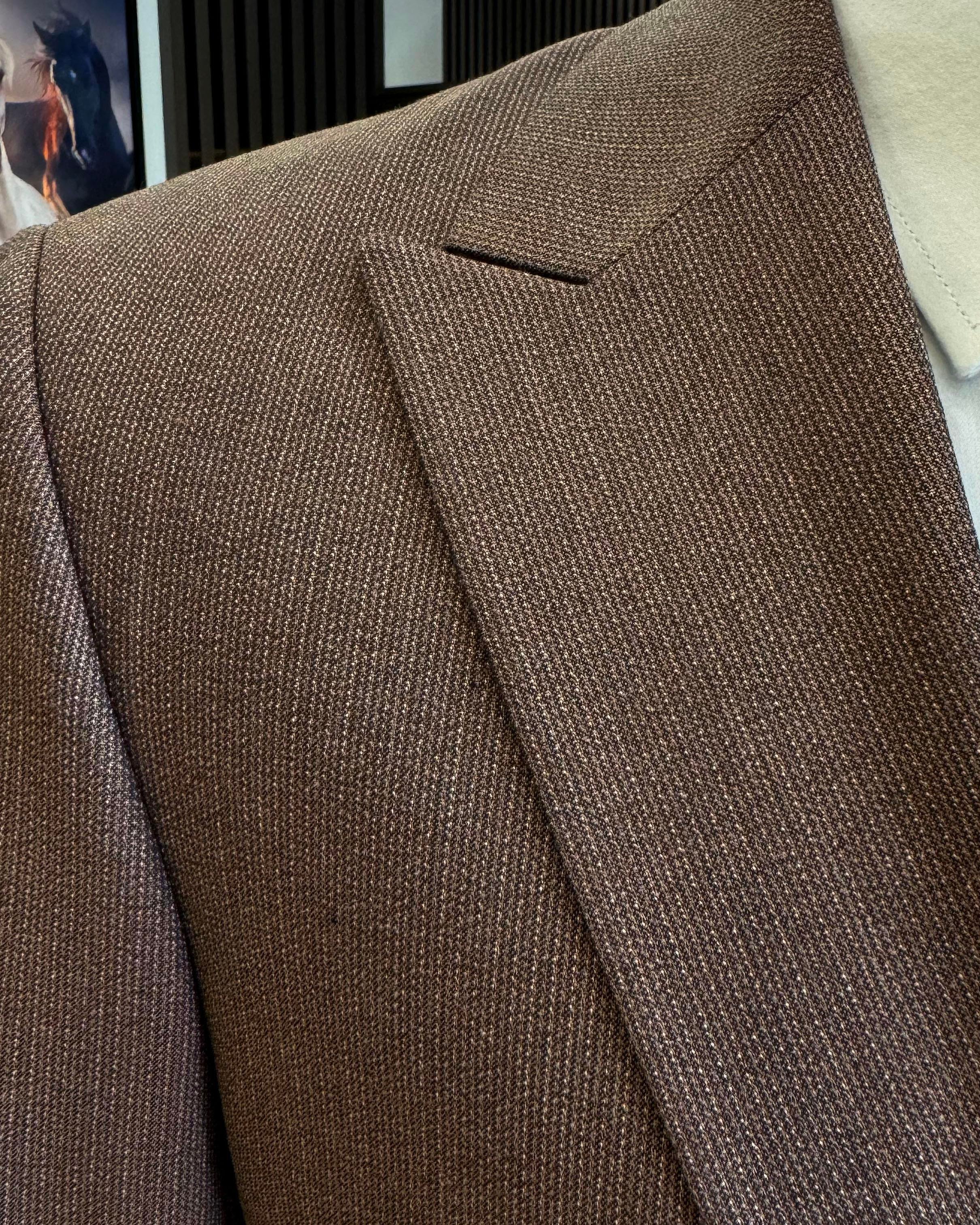 İtalyan stil ceket yelek pantolon takım elbise kiremit T12875