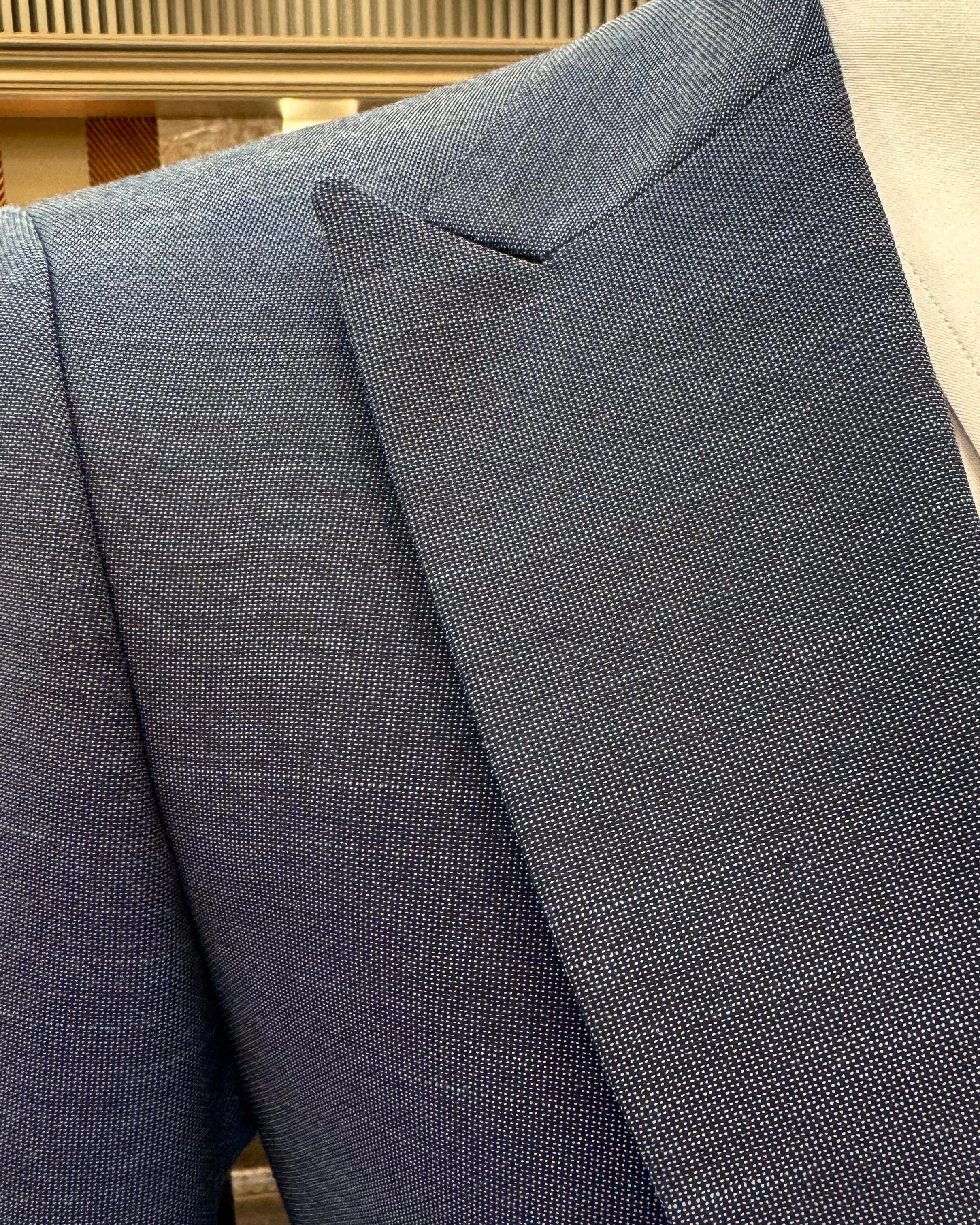İtalyan stil ceket yelek pantolon takım elbise lacivert T12846