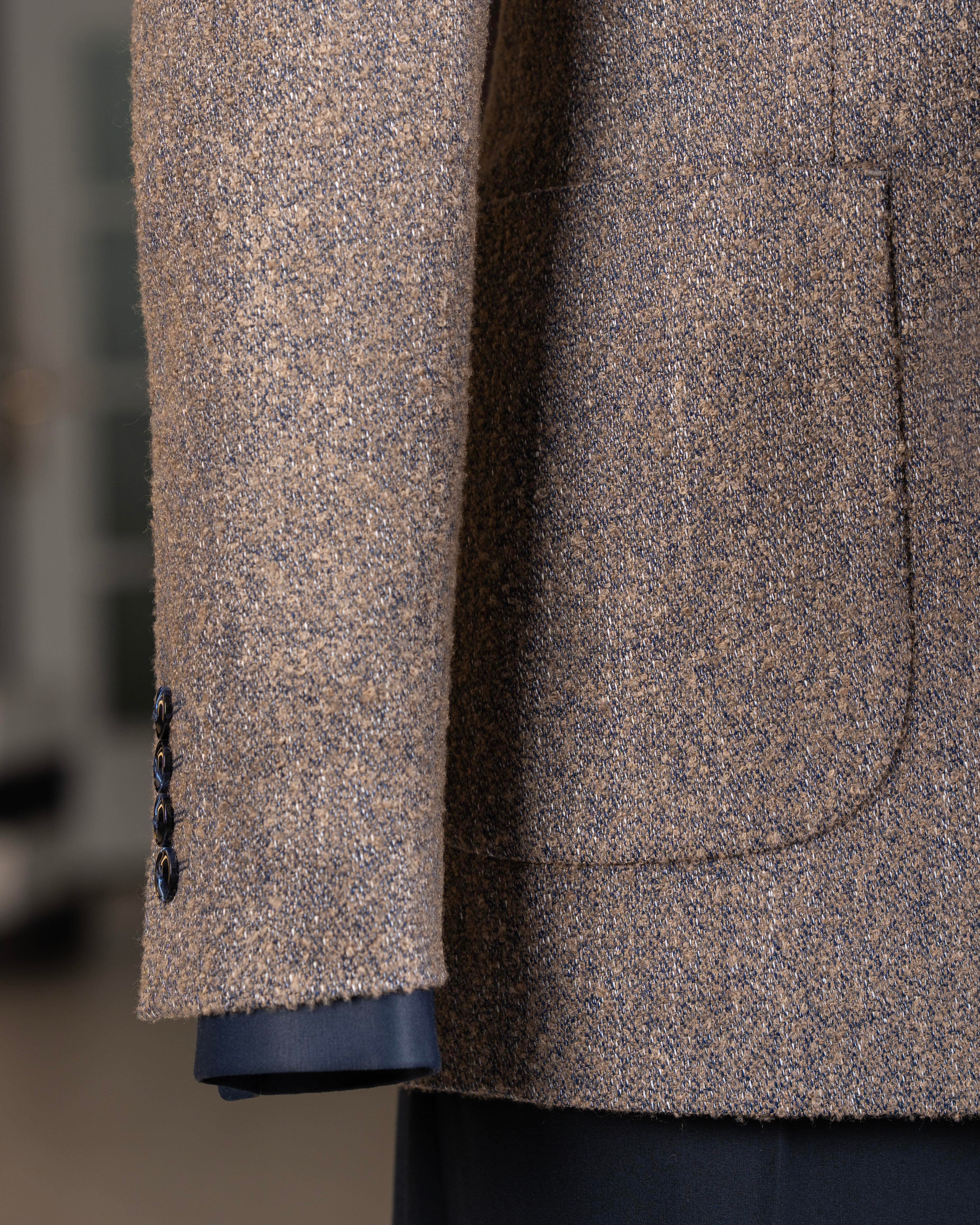 İtalyan stil kruvaze erkek tek ceket mavi T10894