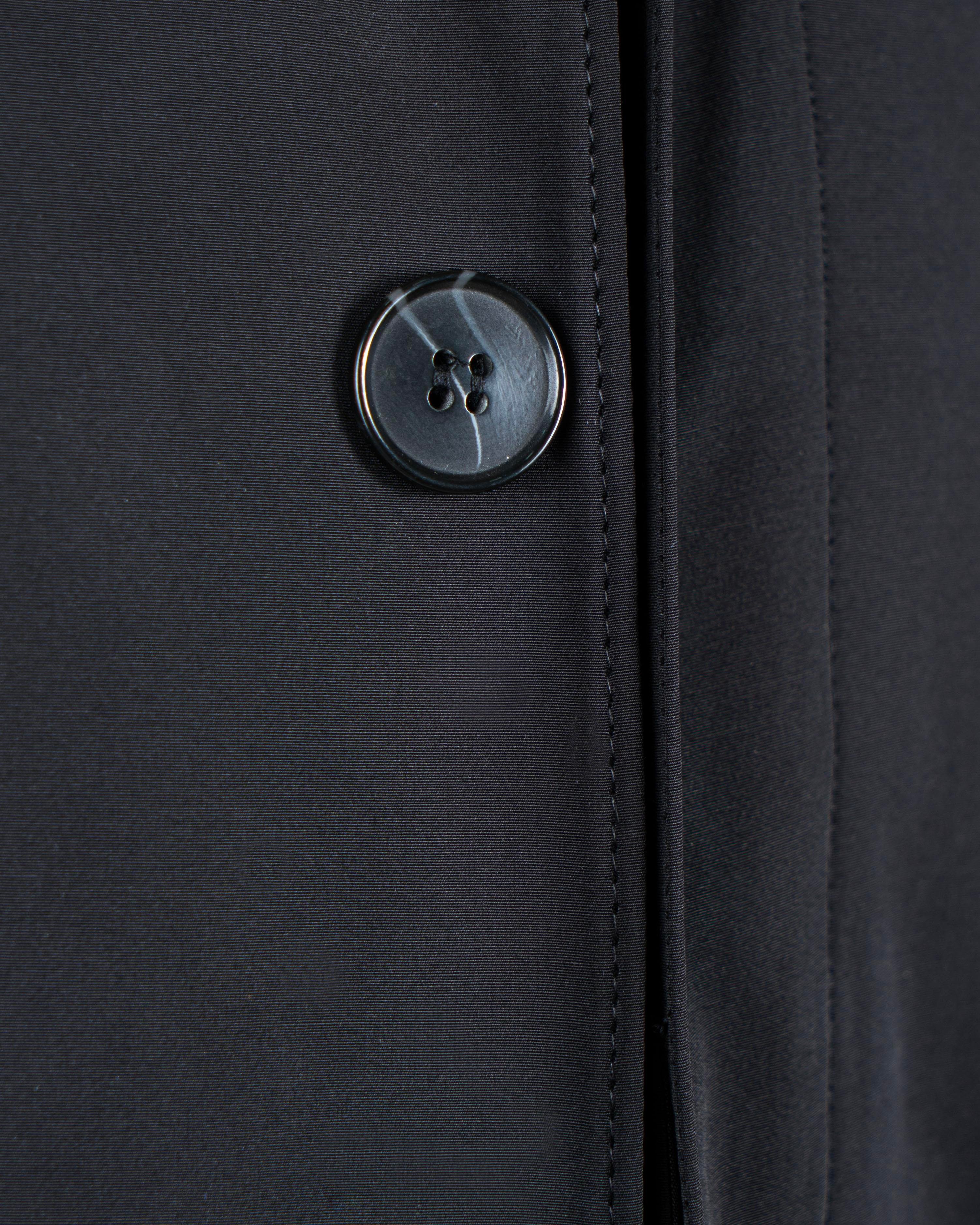 İtalyan stil mevsimlik erkek trençkot mont Siyah T7987