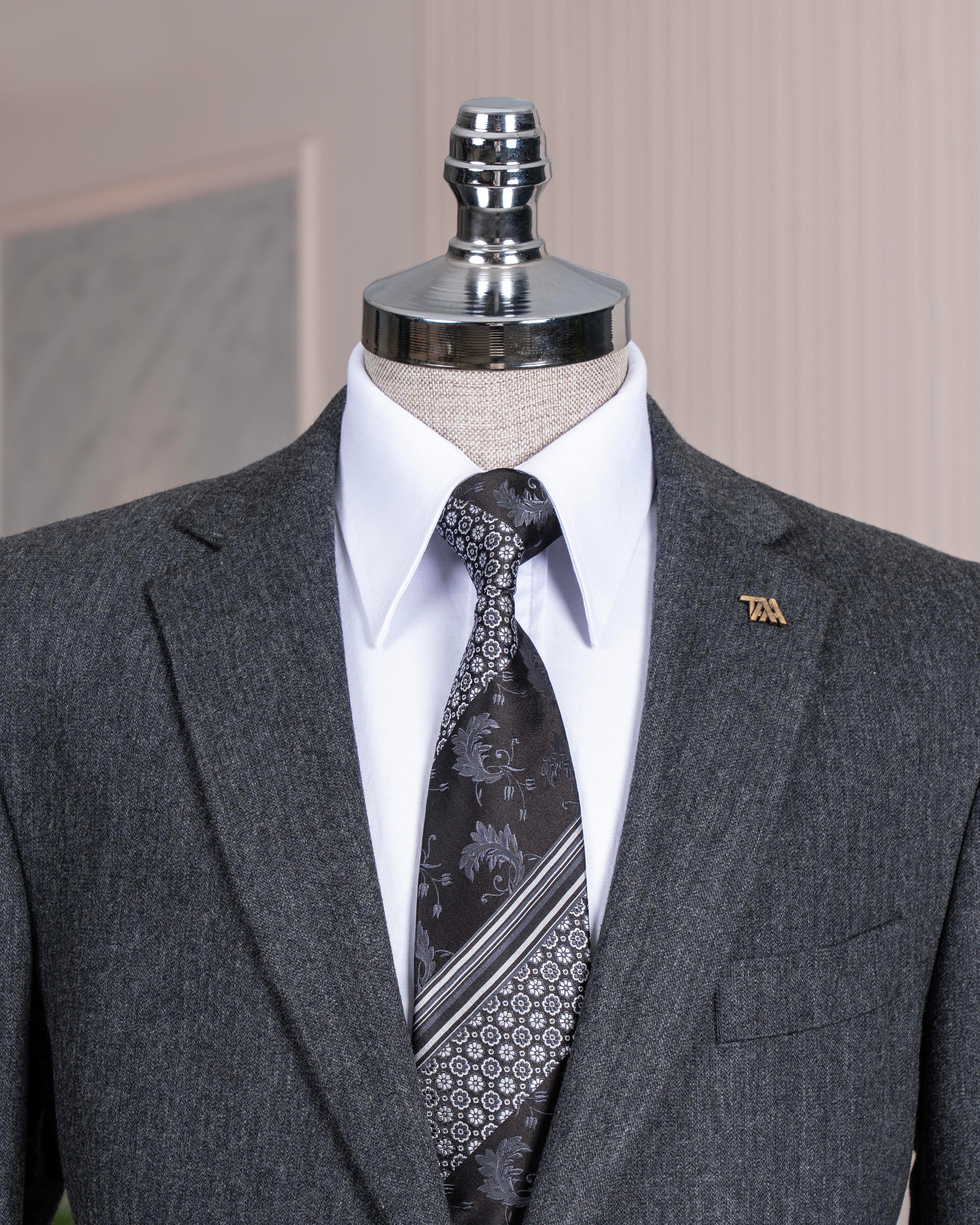 İtalyan stil slim fit 4 drop mono yaka erkek tek ceket lacivert T13509