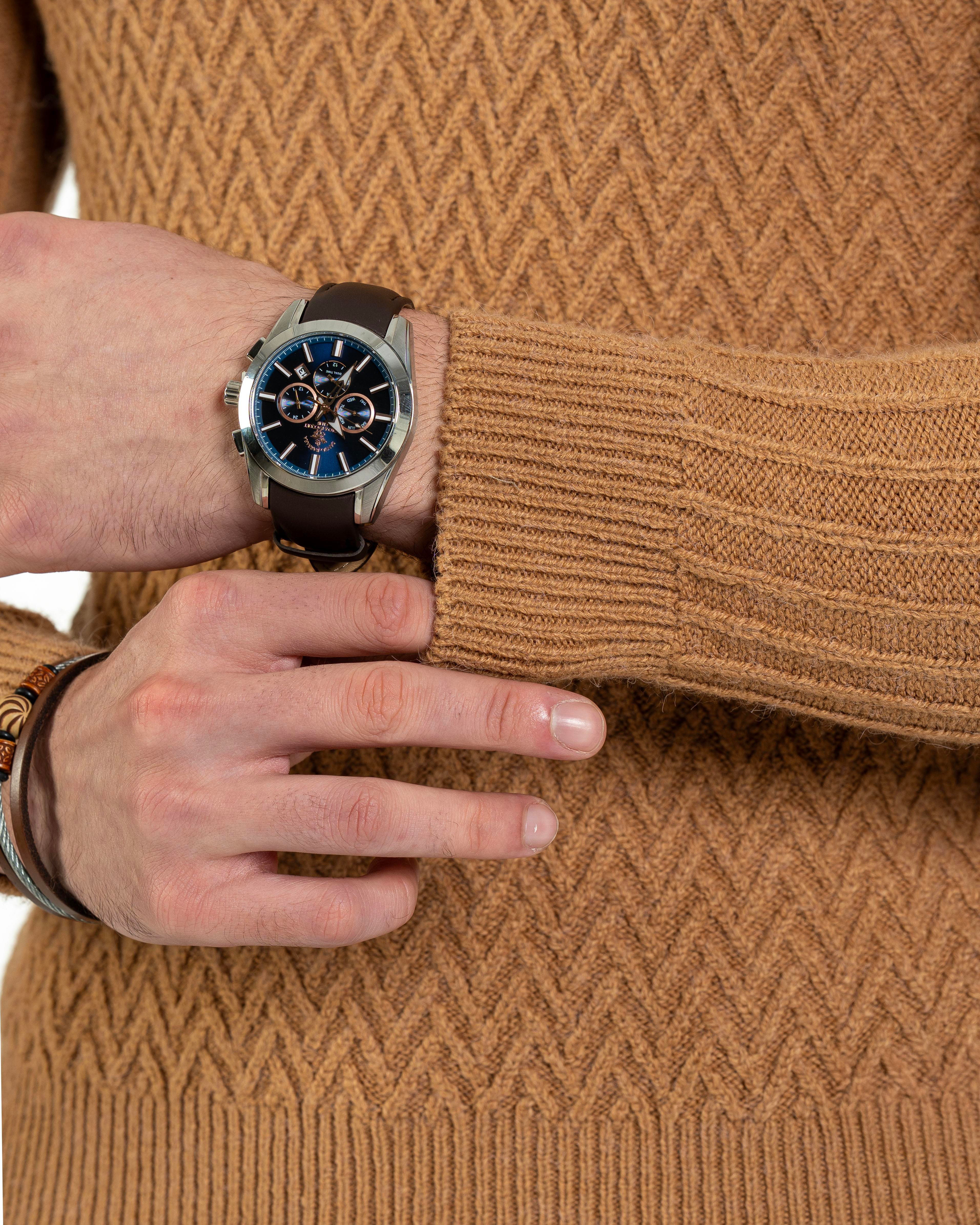 İtalyan stil slim fit boğazlı triko erkek kazak camel T10606