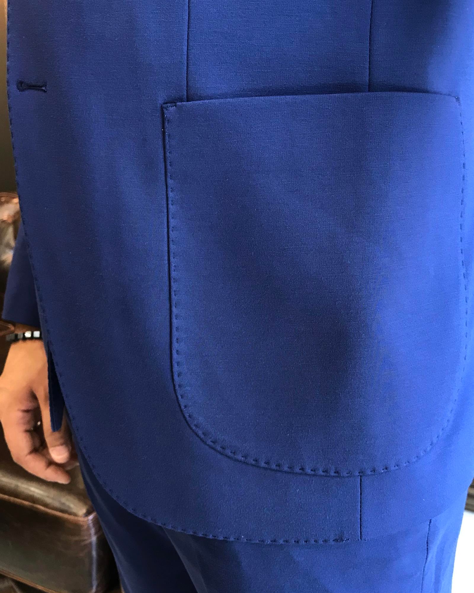 Italian style slim fit jacket pant suit saks T9693