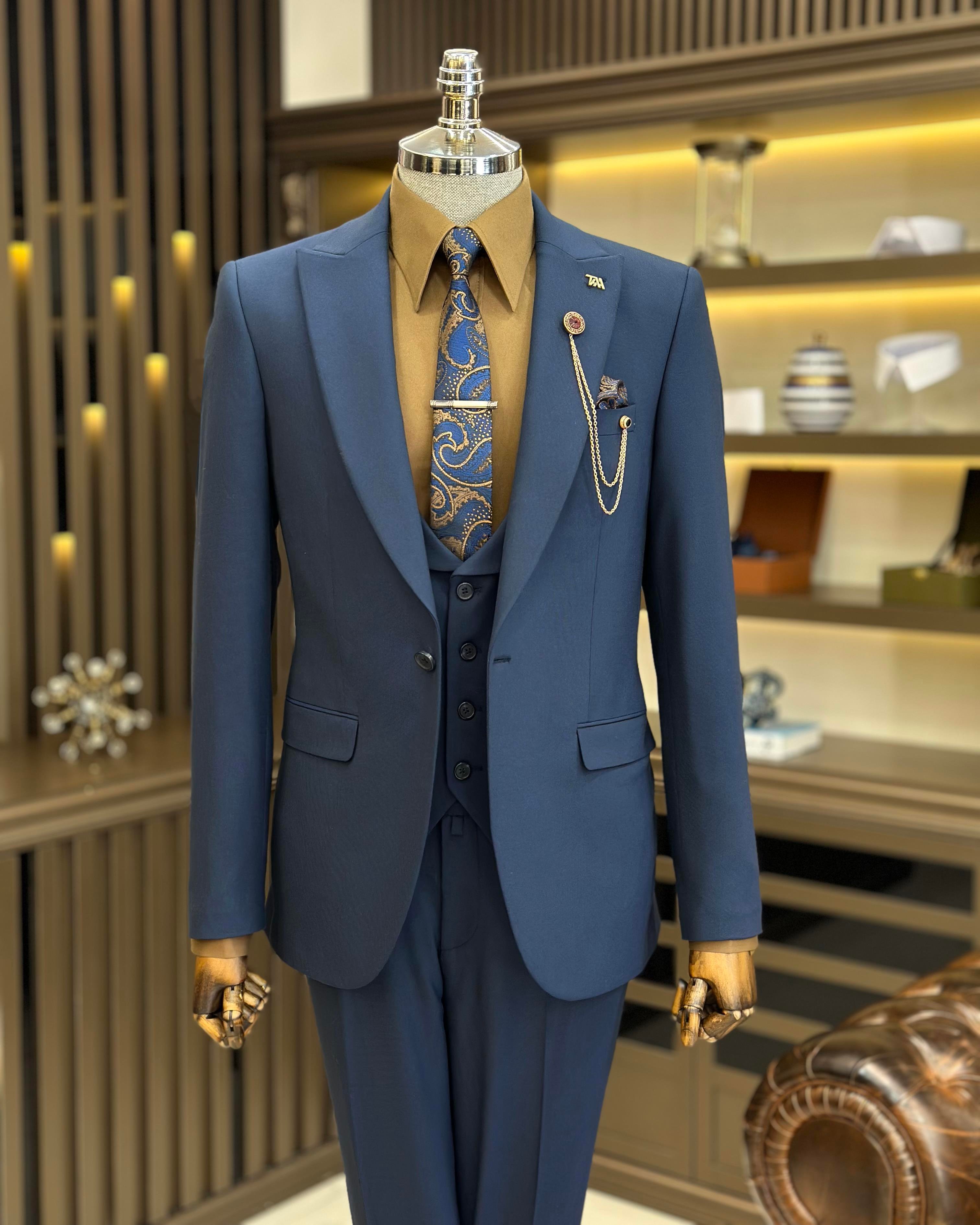 blue dress for baby girl Buy VBC Navy Blue Suit Online | Custom-Tailored Suits for Men