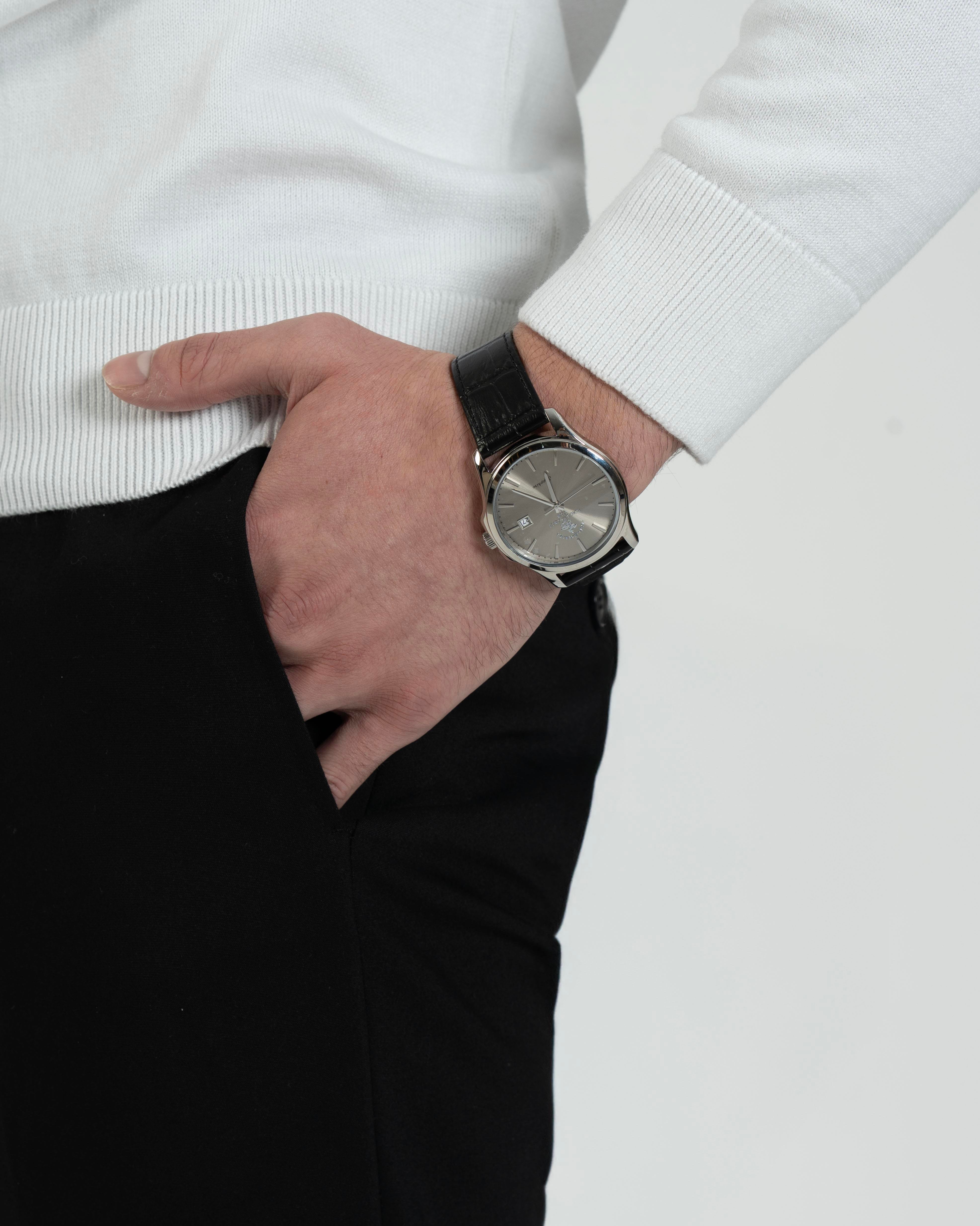 İtalyan stil slim fit erkek bisiklet yaka triko kazak ekru T13119