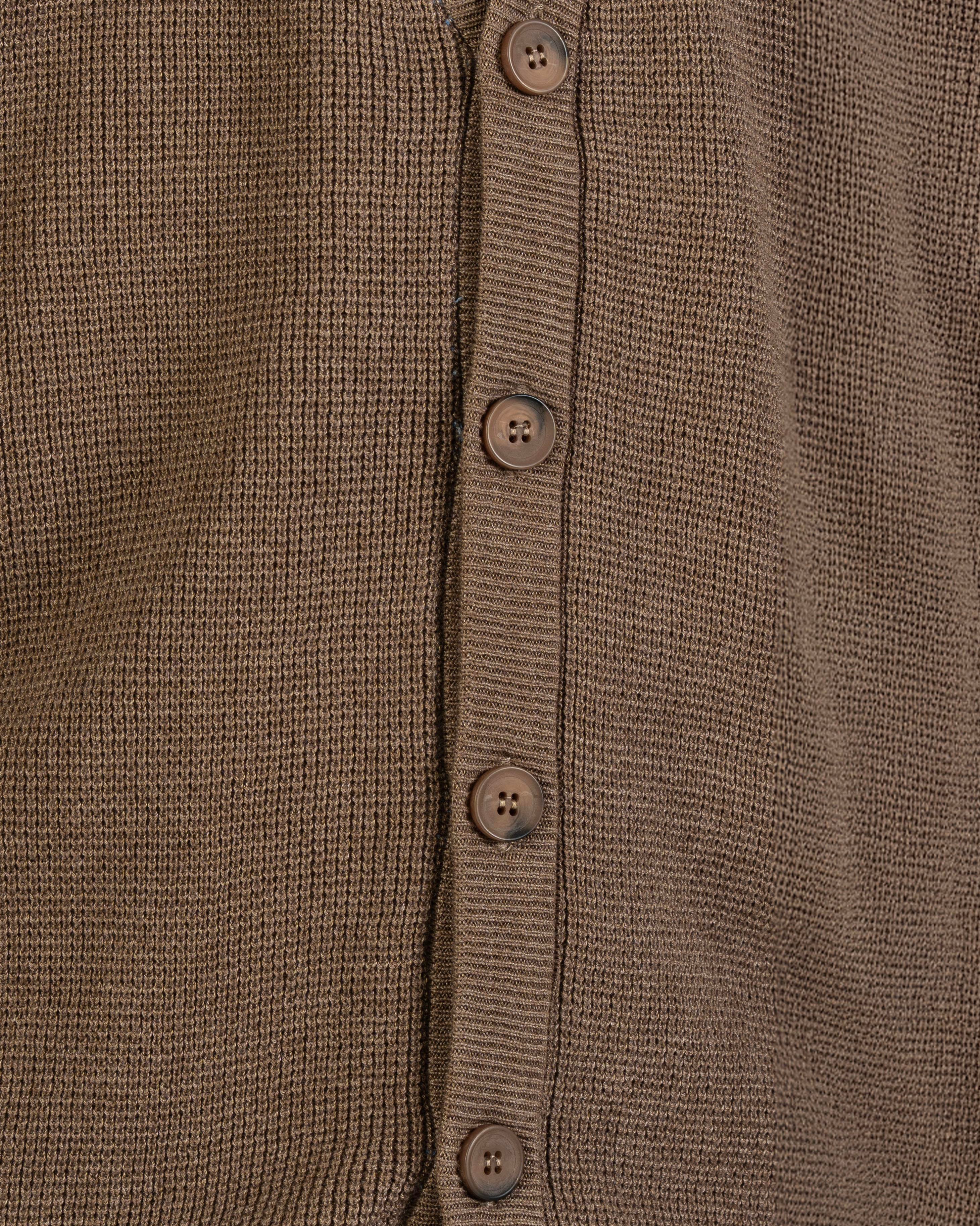 İtalyan stil slim fit erkek hırka vizon  T13221