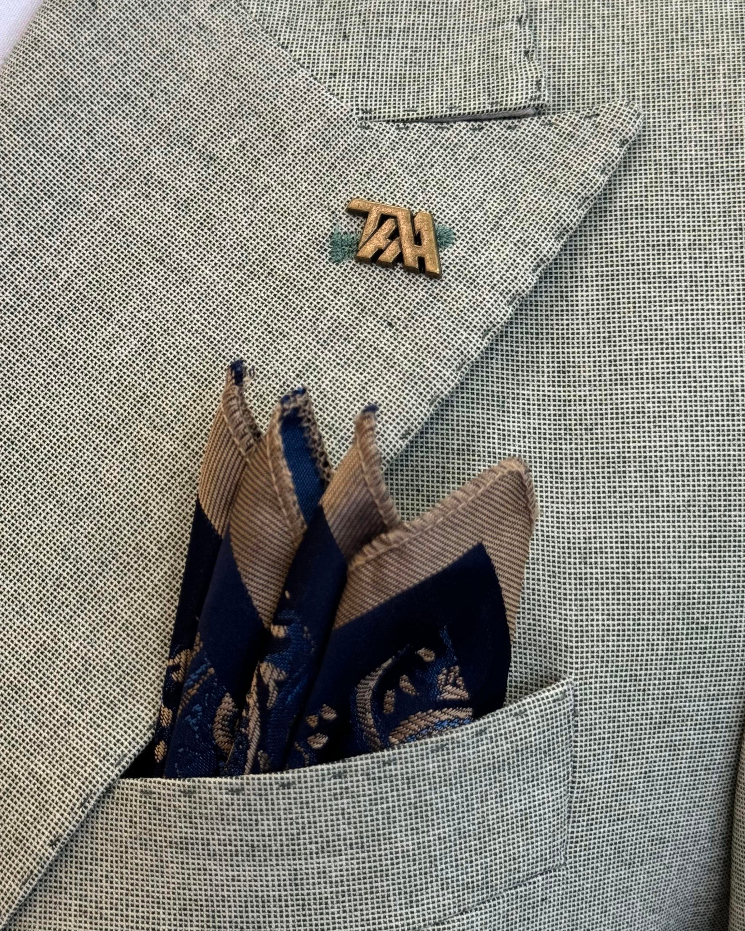 İtalyan stil slim fit kruvaze erkek ceket yeşil T12236