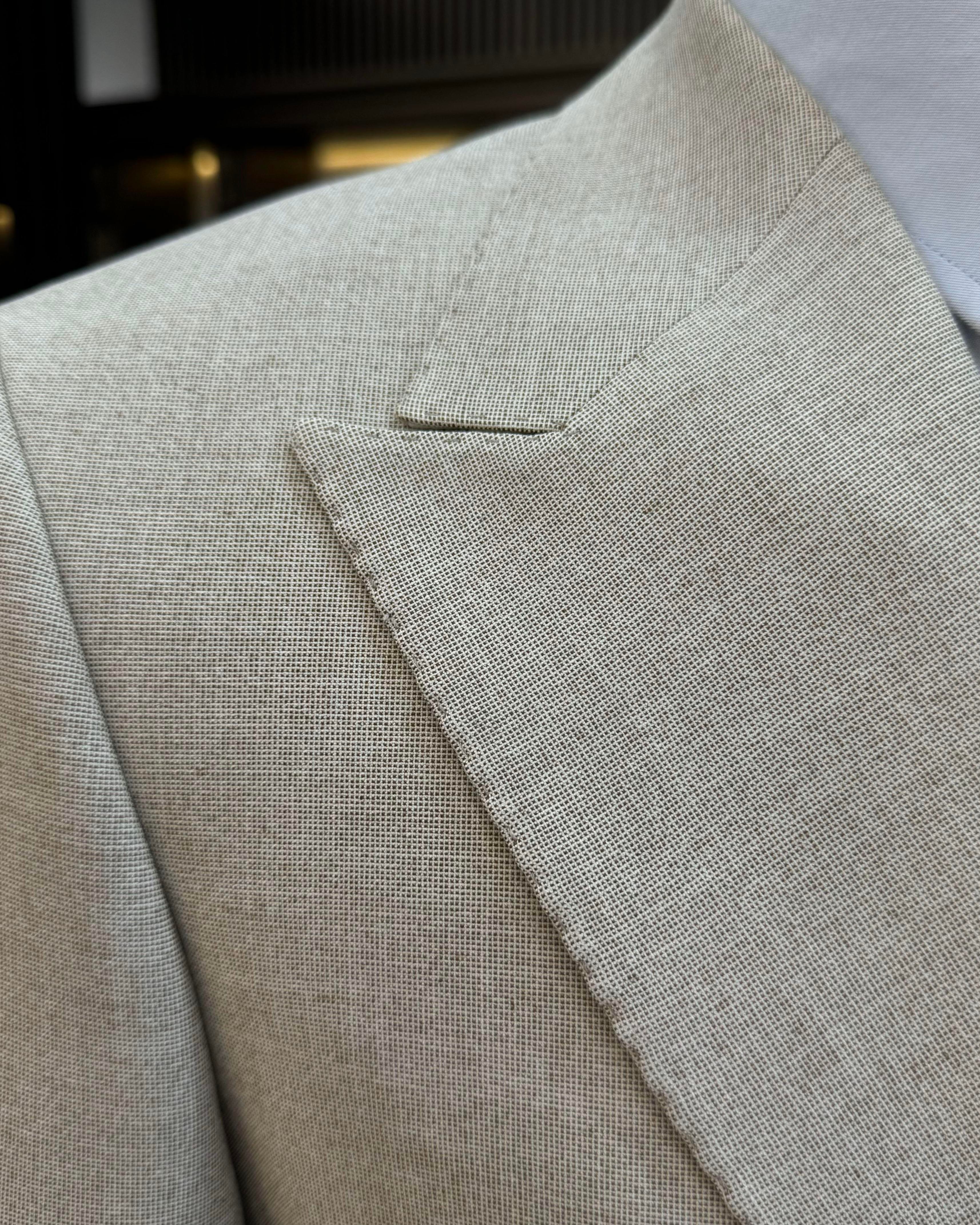 İtalyan stil slim fit kruvaze erkek ceket kahverengi T12239
