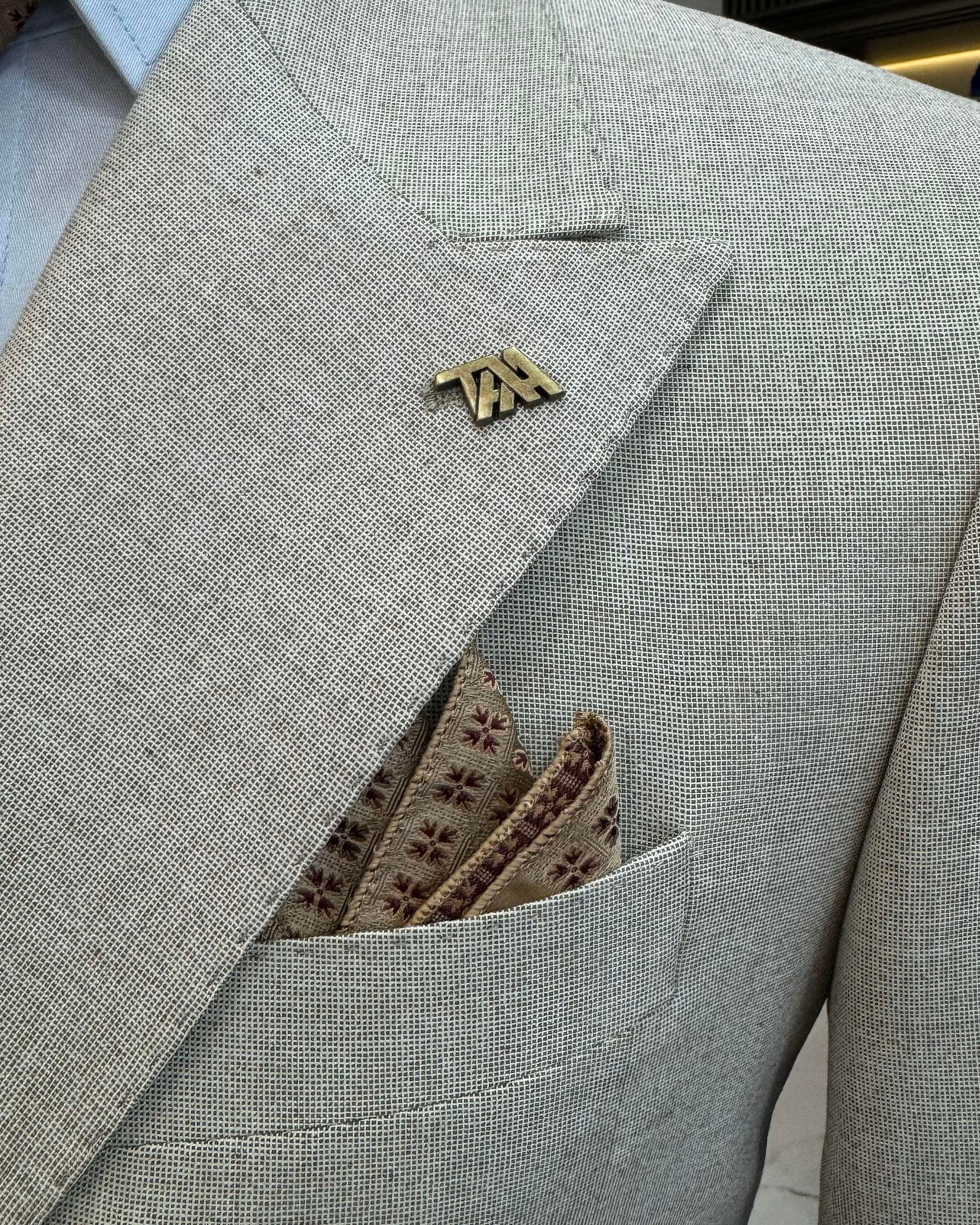 İtalyan stil slim fit kruvaze erkek ceket kahverengi T12239