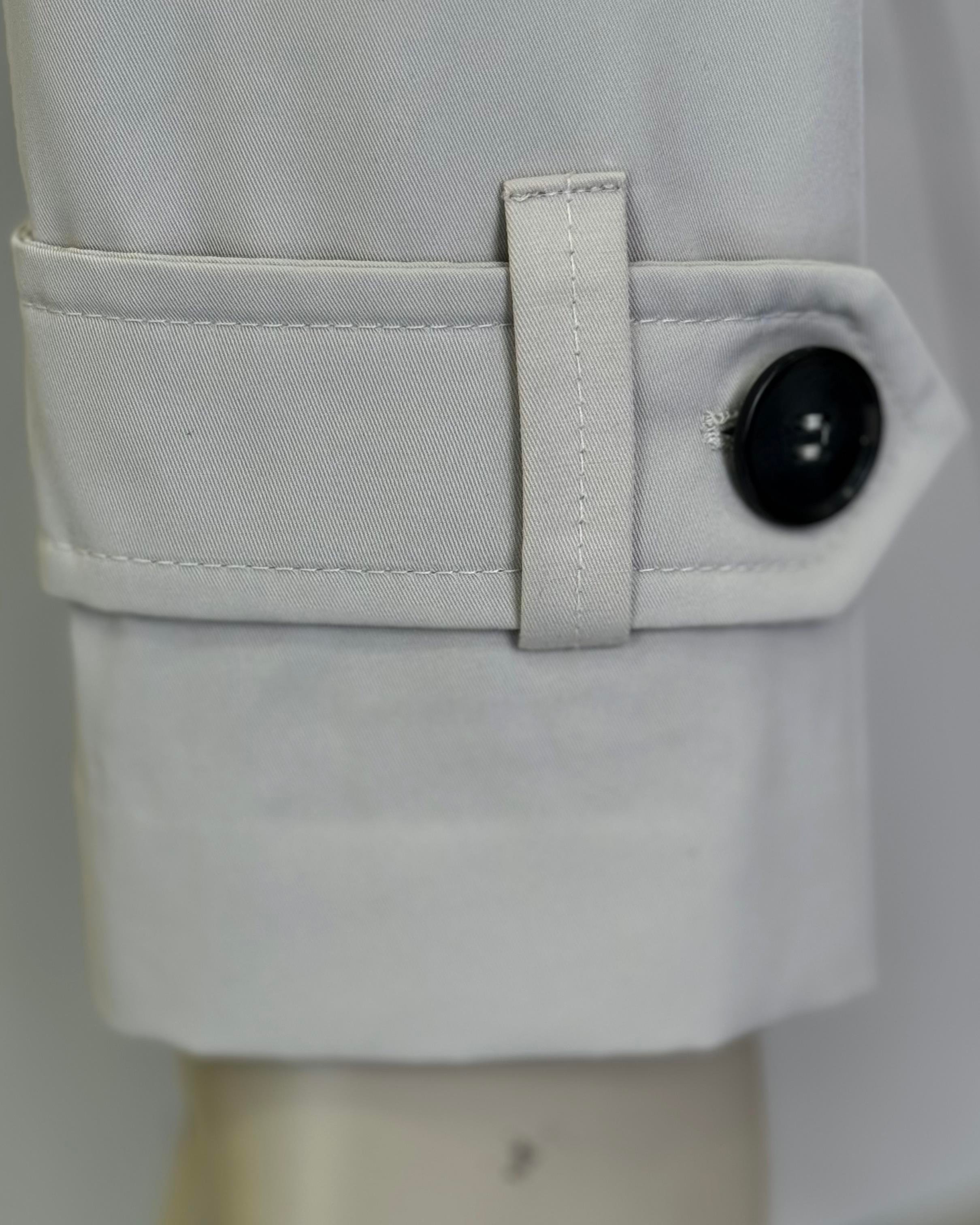 İtalyan stil slim fit mevsimlik erkek trençkot mont taş T11335