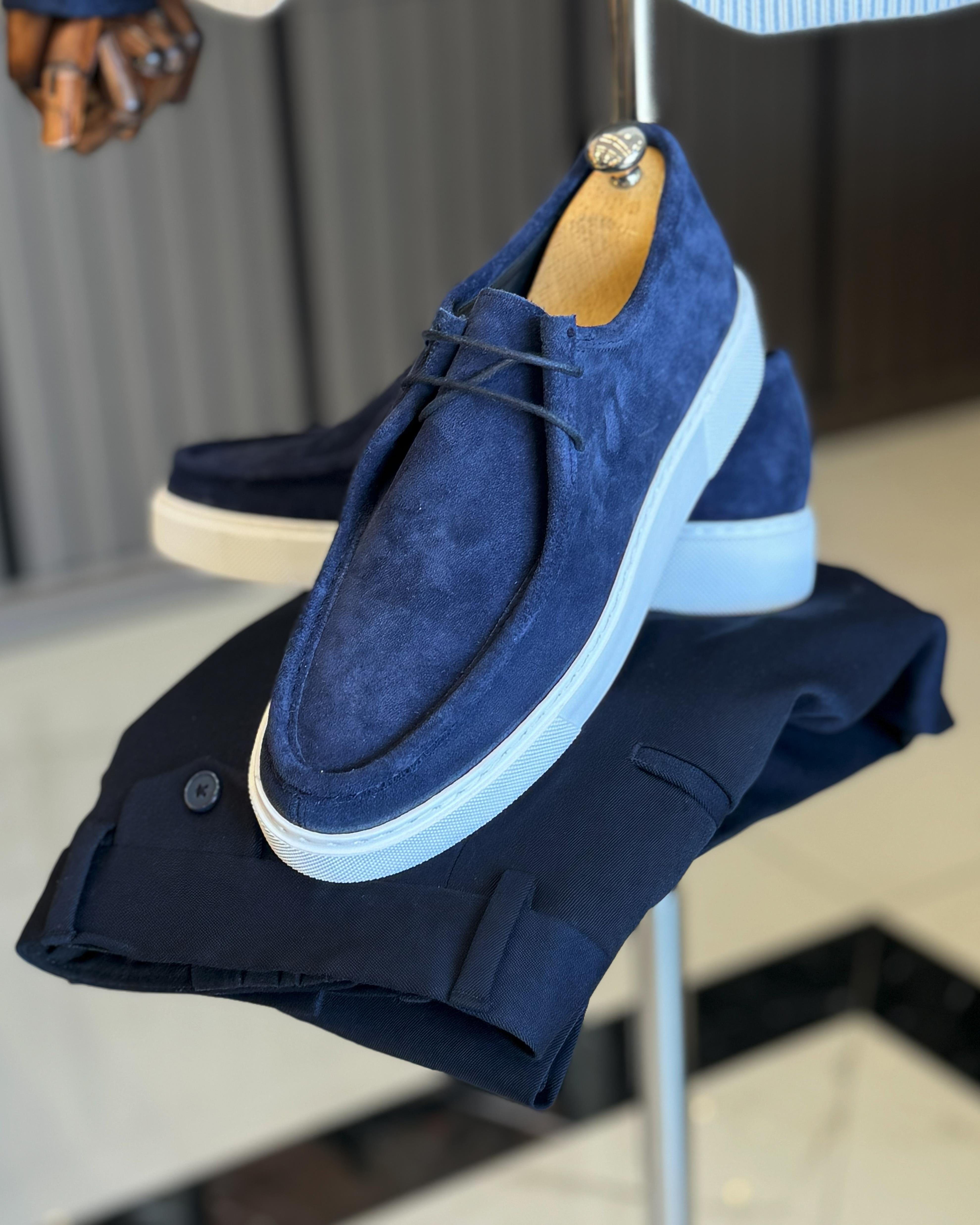 İtalyan stil slim fit mono yaka erkek ceket mavi T11973