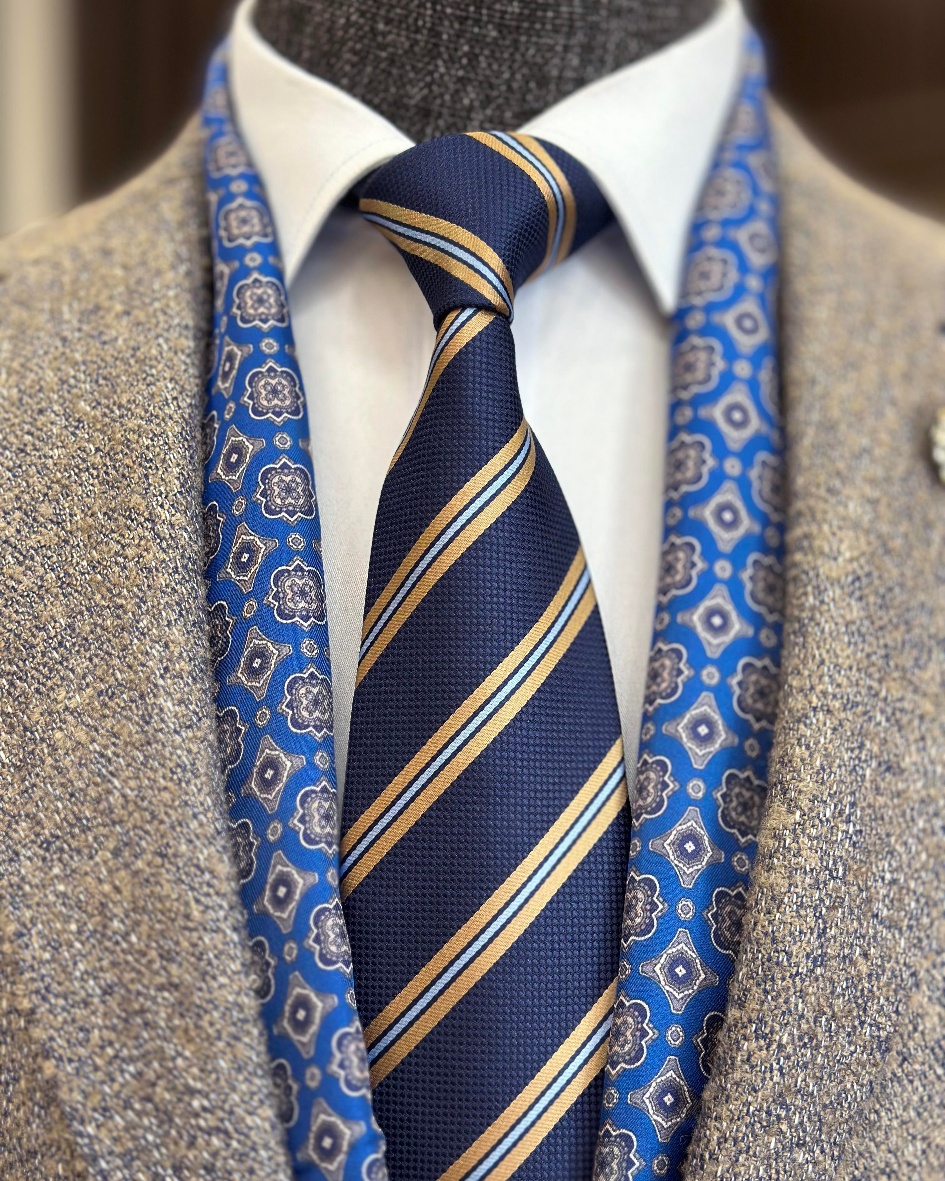 İtalyan stil slim fit mono yaka erkek ceket mavi T10889