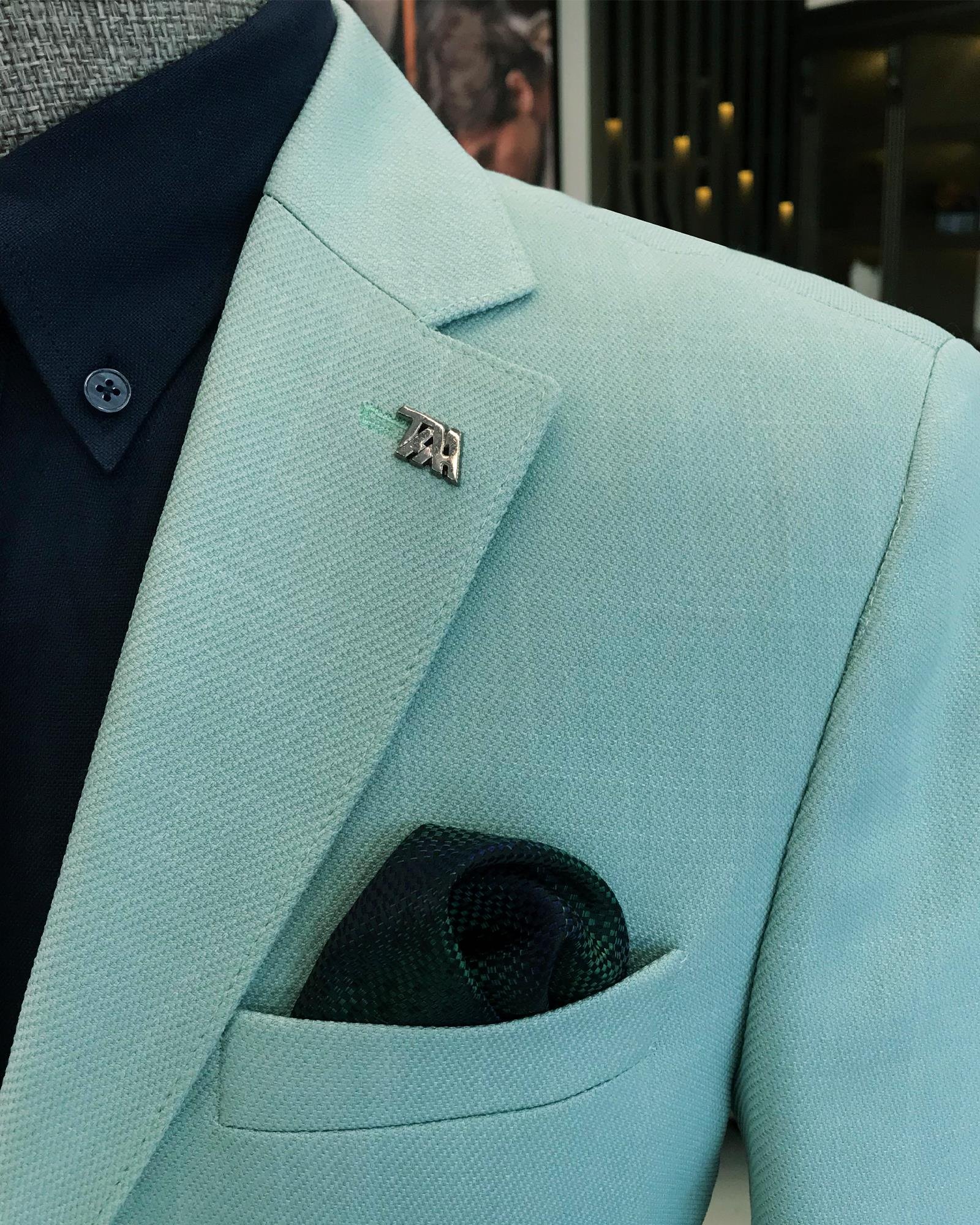 Italian Style Single Jacket Green T7705