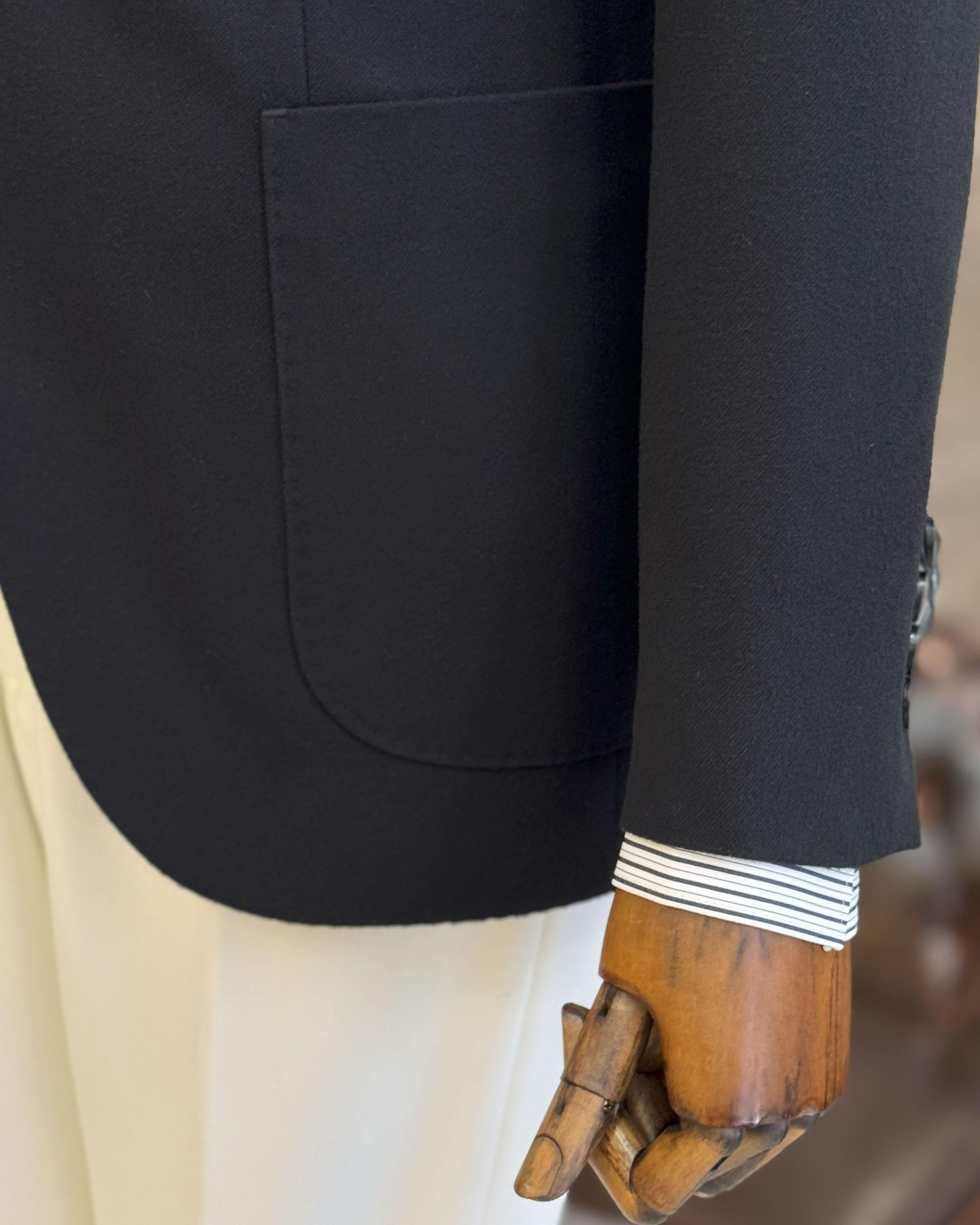 TerziAdemAltun İtalyan stil slim fit mono yaka torba cep erkek