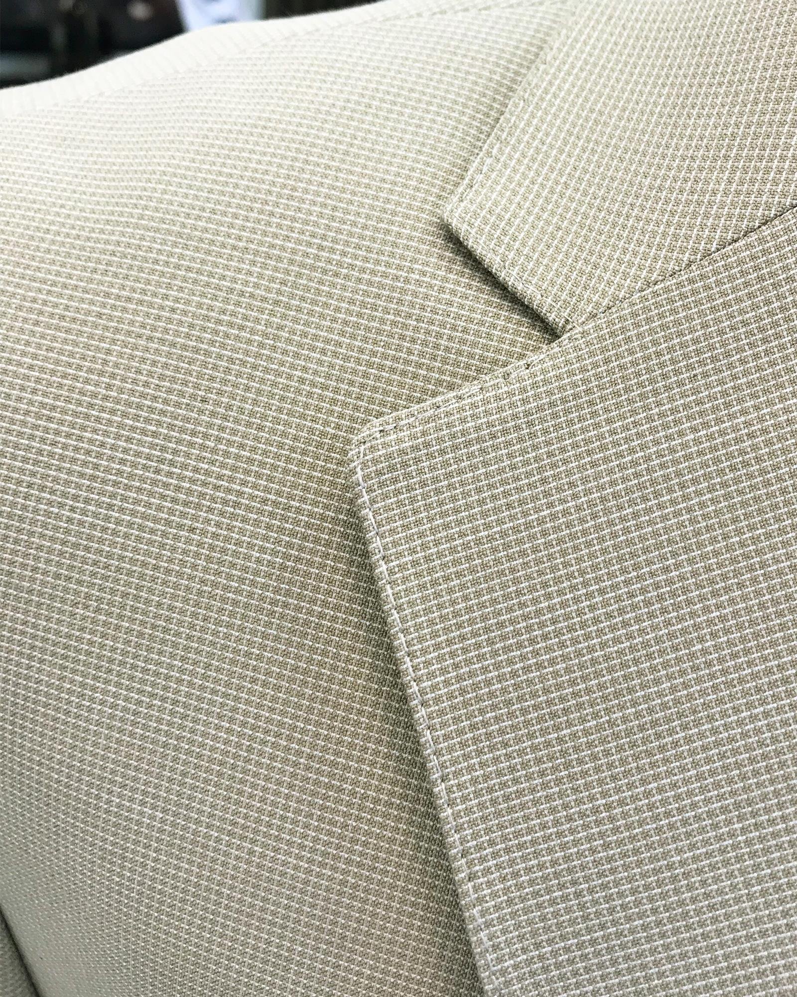 İtalyan stil slim fit pamuk keten karışımlı ceket yelek pantolon takım elbise bej T9367