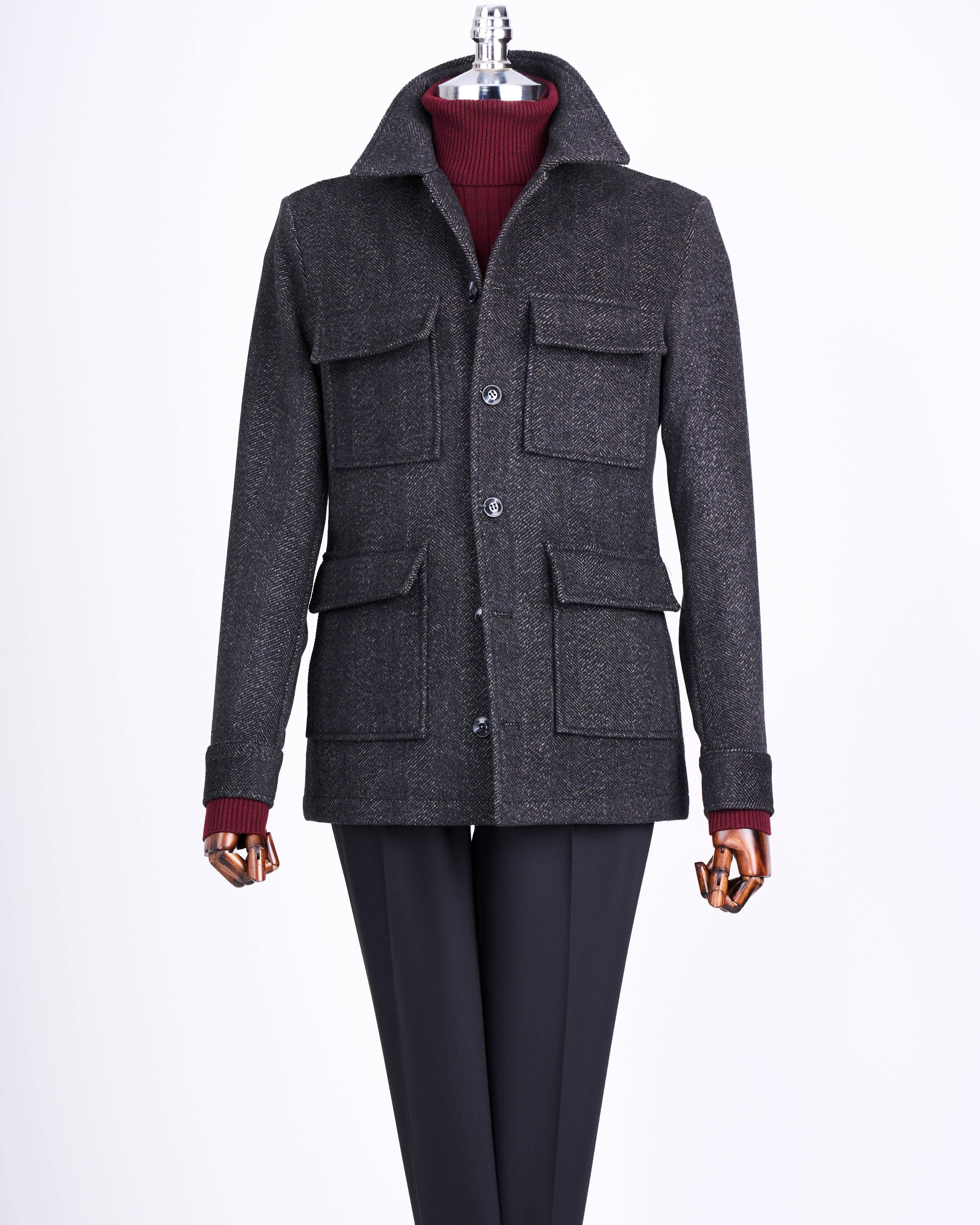 İtalyan stil slim fit spor tek ceket erkek kahverengi T13554