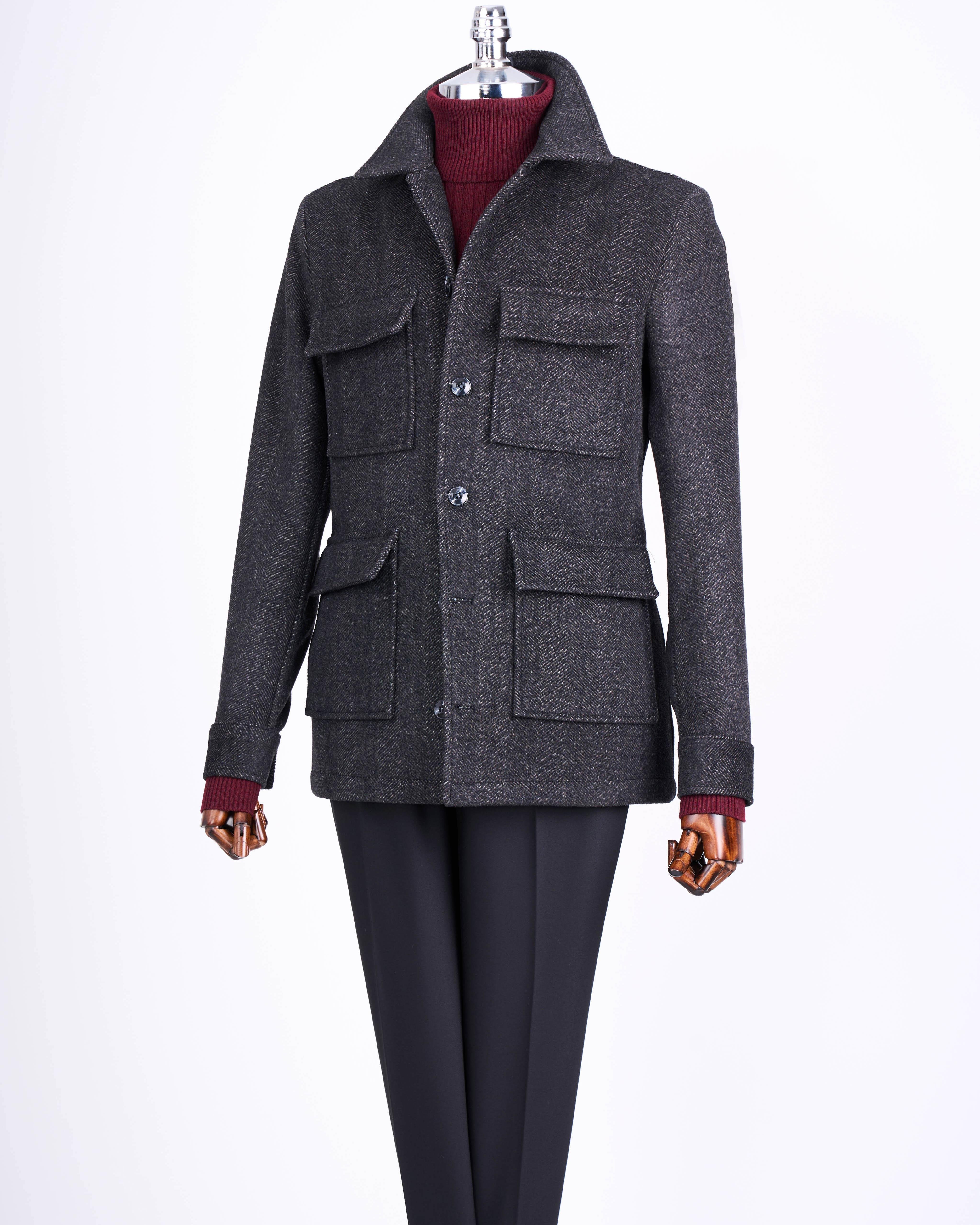 İtalyan stil slim fit spor tek ceket erkek kahverengi T13554