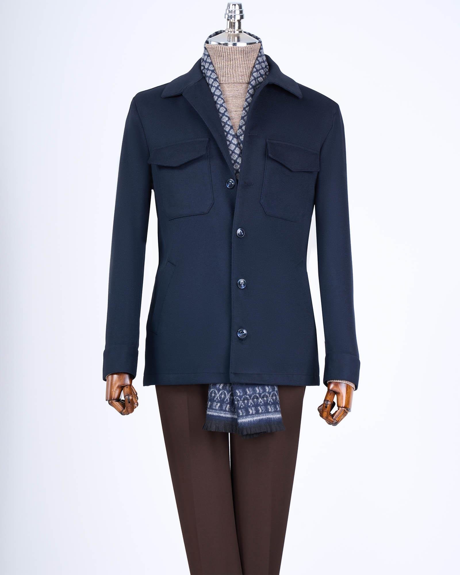 İtalyan stil slim fit spor tek ceket erkek lacivert T13479