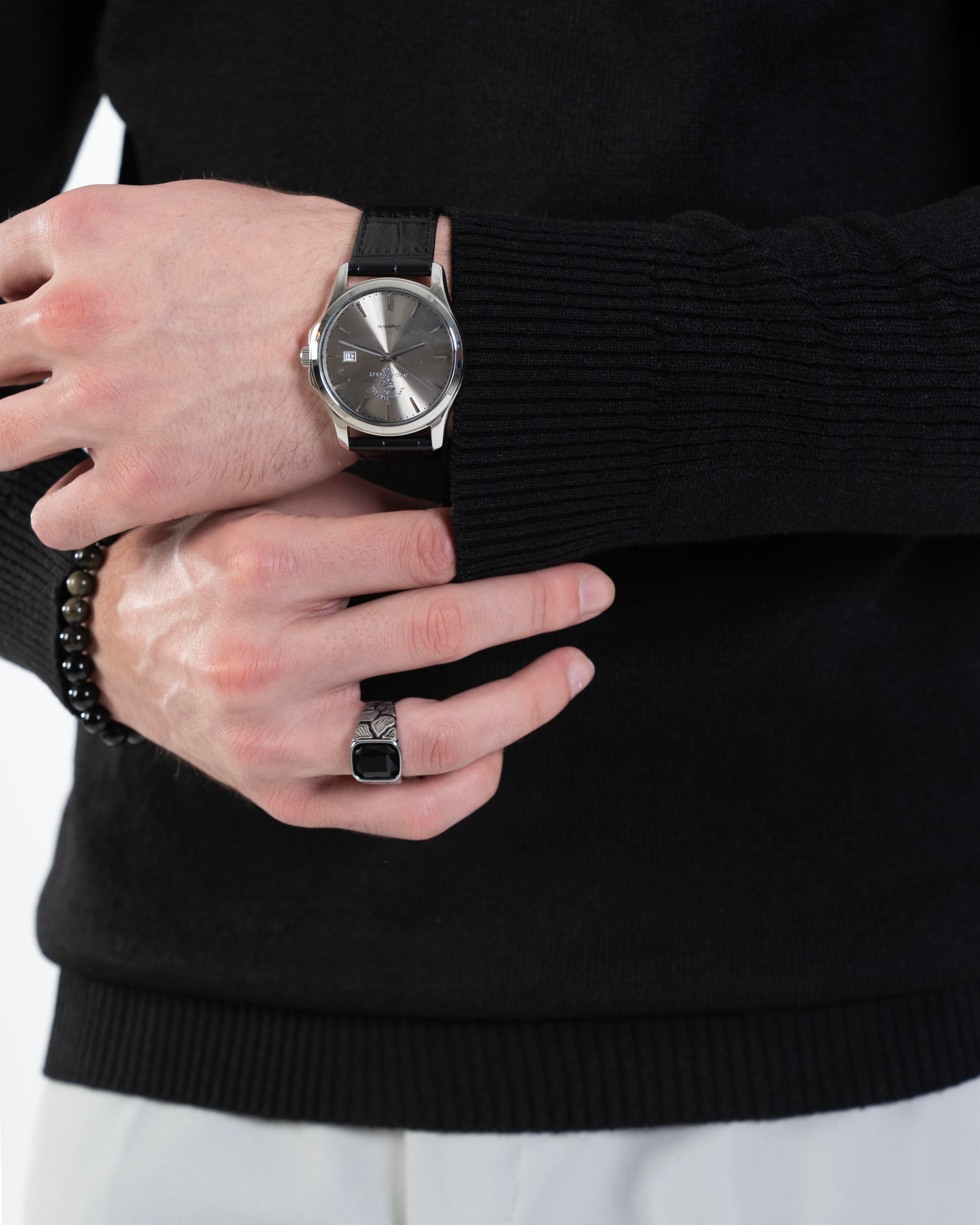 İtalyan stil slim fit triko balıkçı yaka boğazlı kazak siyah T13093