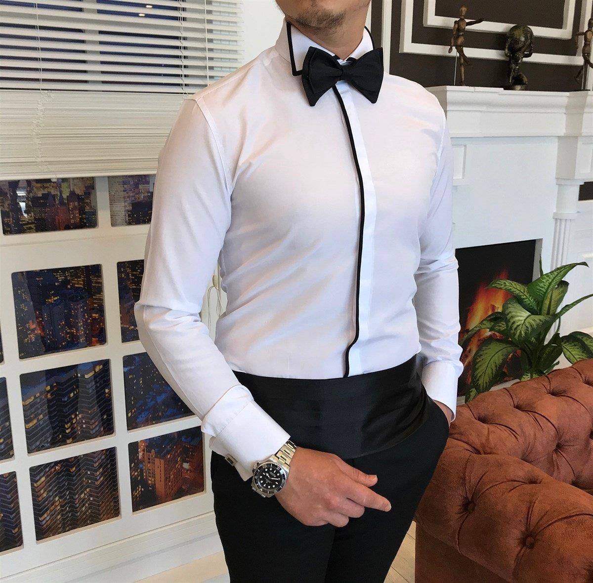 Kuşak Papyon Mendil set