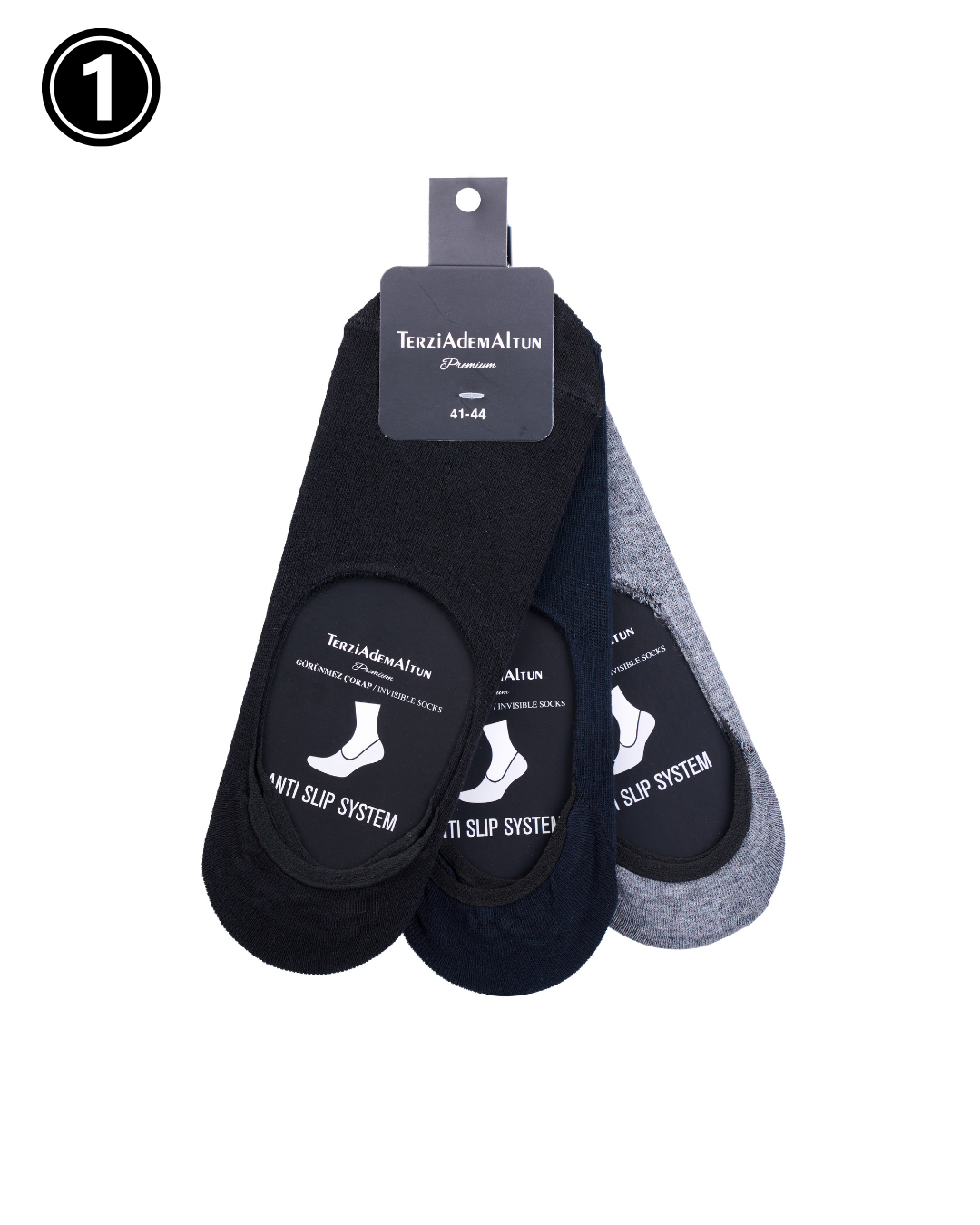 Standart beden 3lü çorap T10374