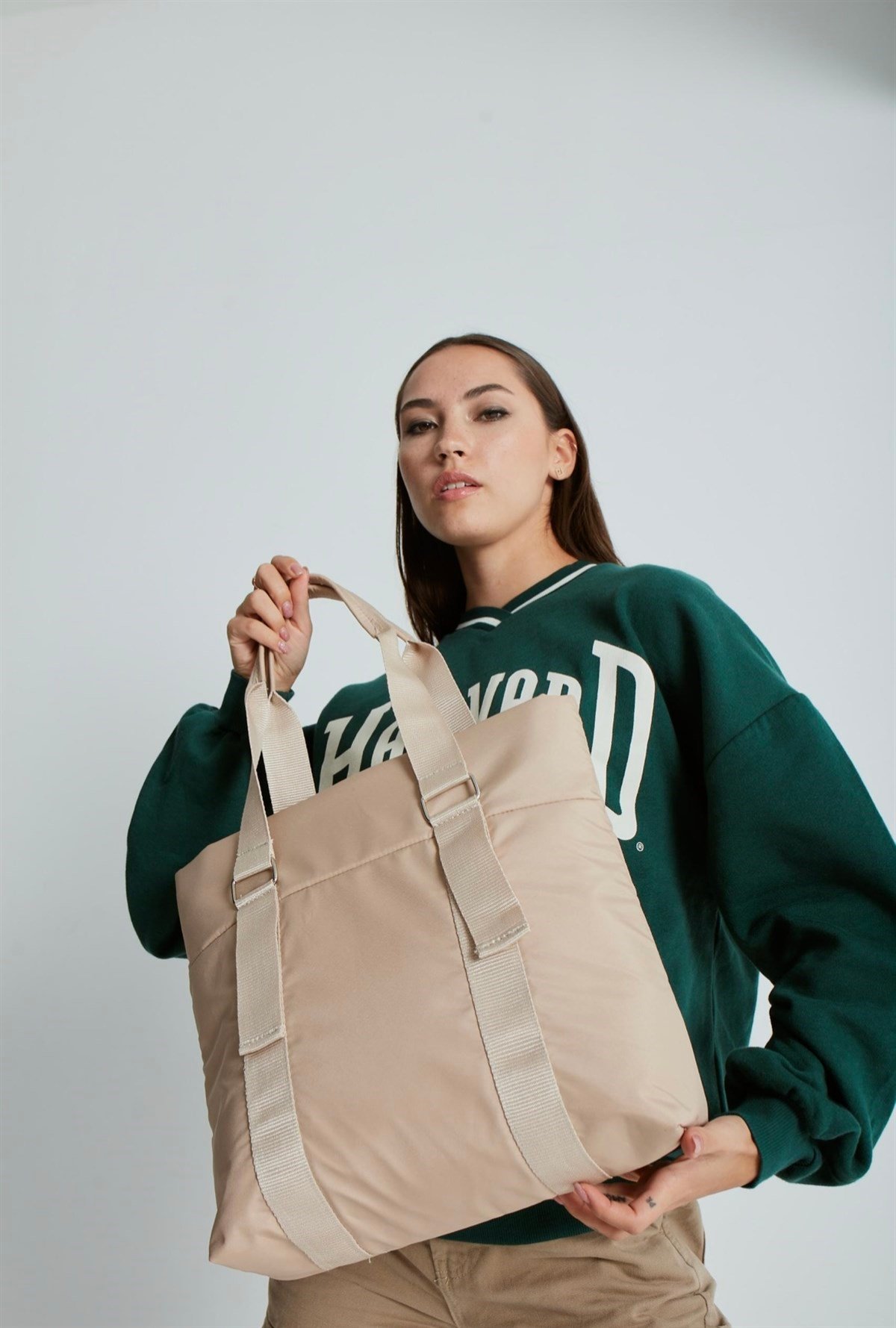 Askılı Kadın Çantası BEJ