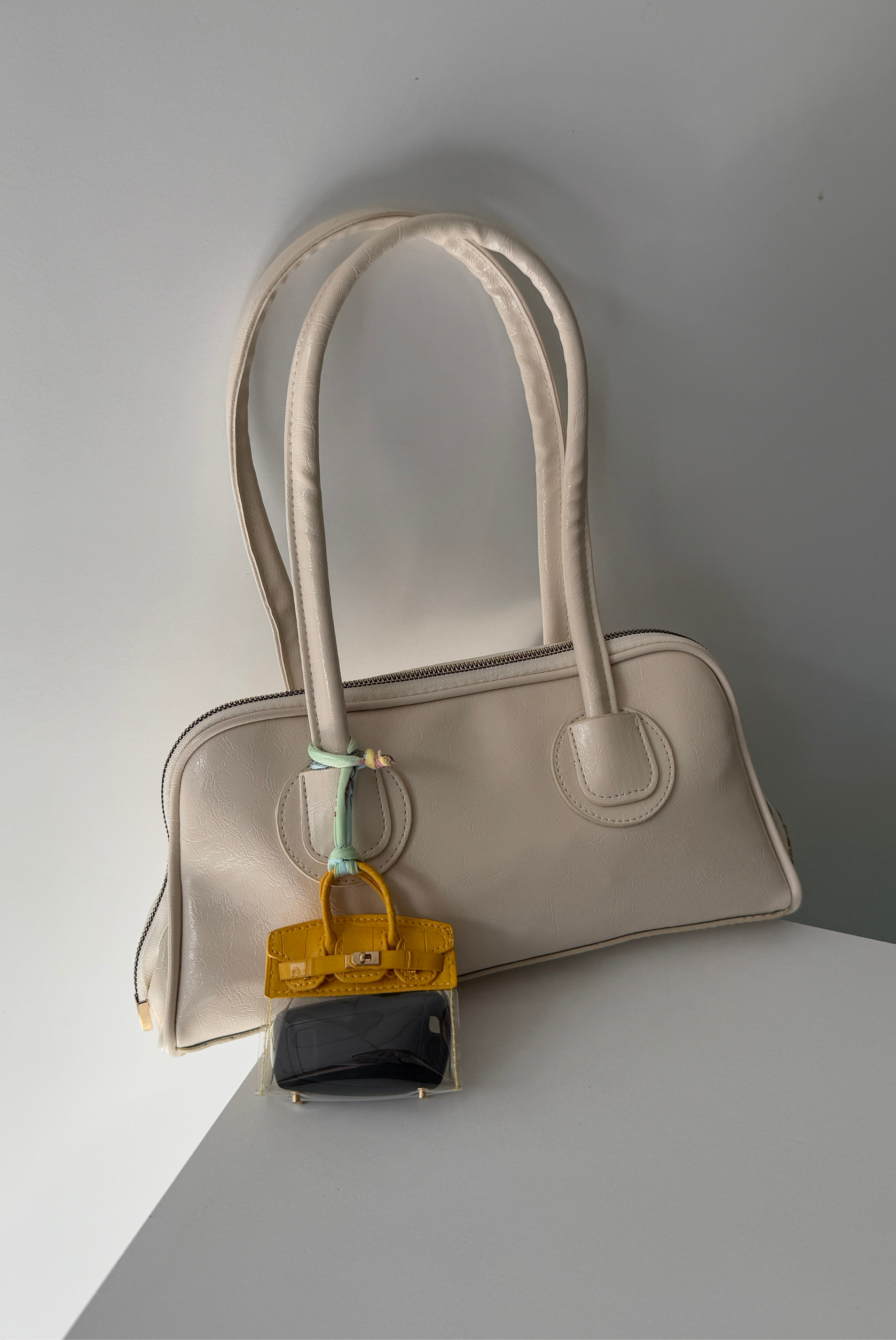 Çanta Aksesuar Charm SARI ŞEFAF MİNİ ÇANTA FİGÜRÜ