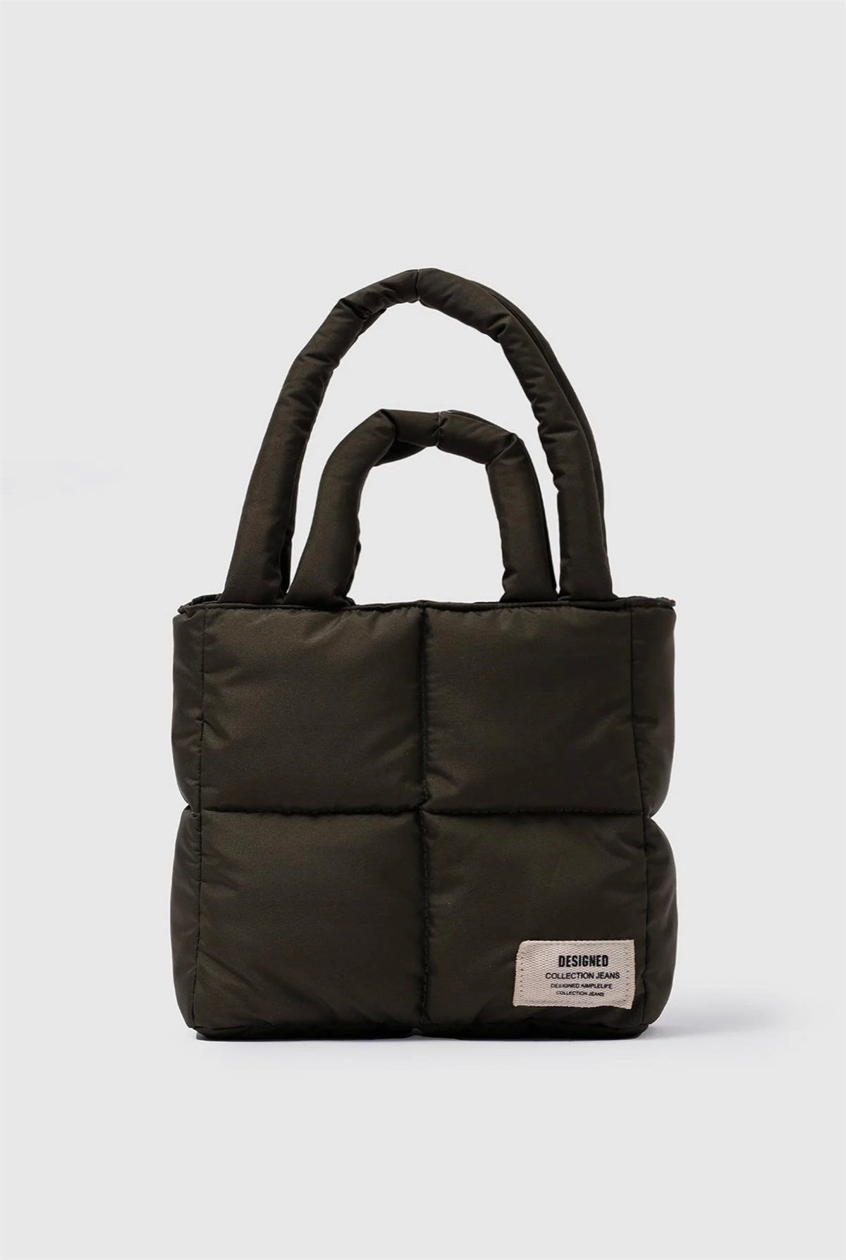 Çift Askılı Kapitone Kadın Çanta Haki