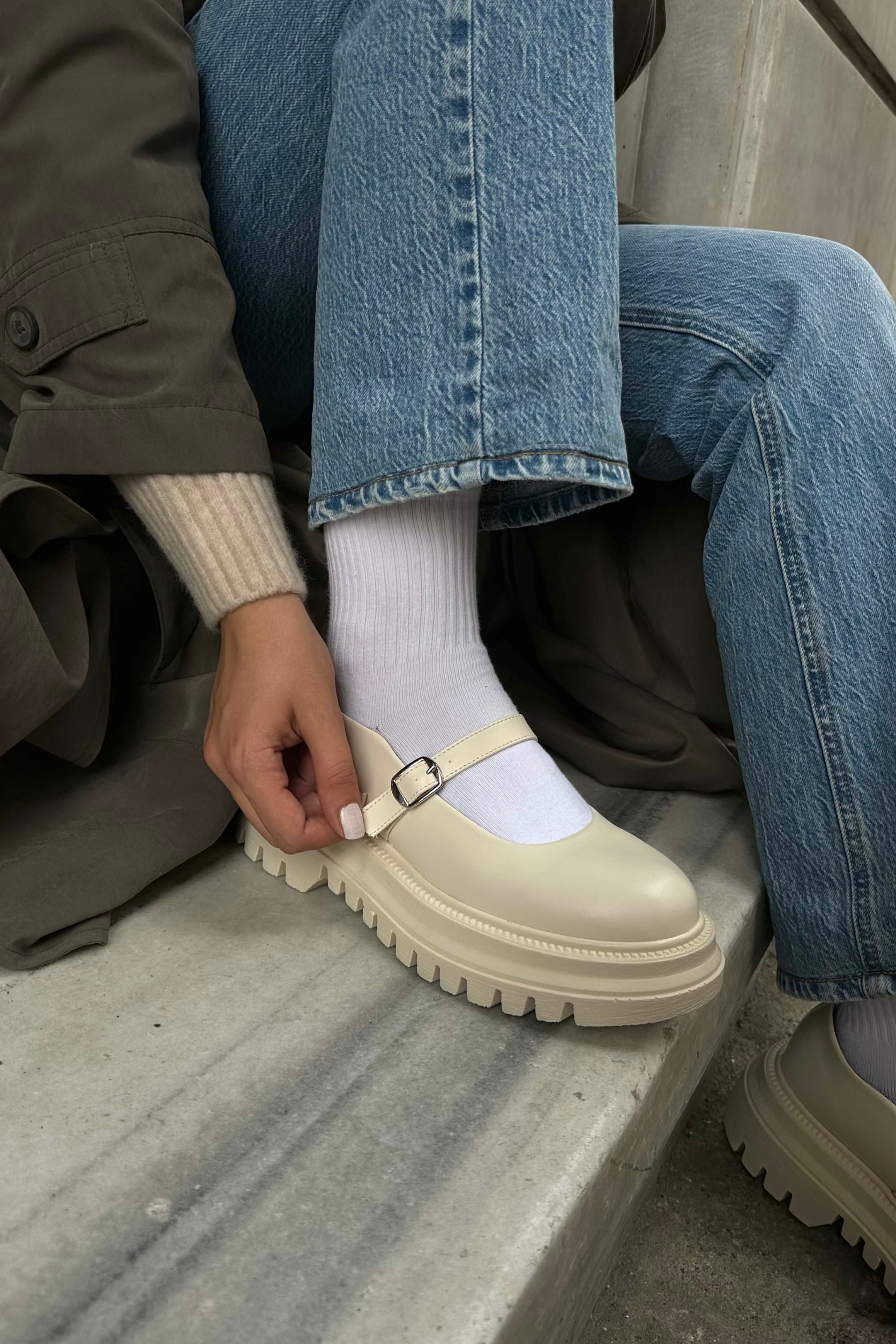 Kadın Babet Ayakkabı BEJ