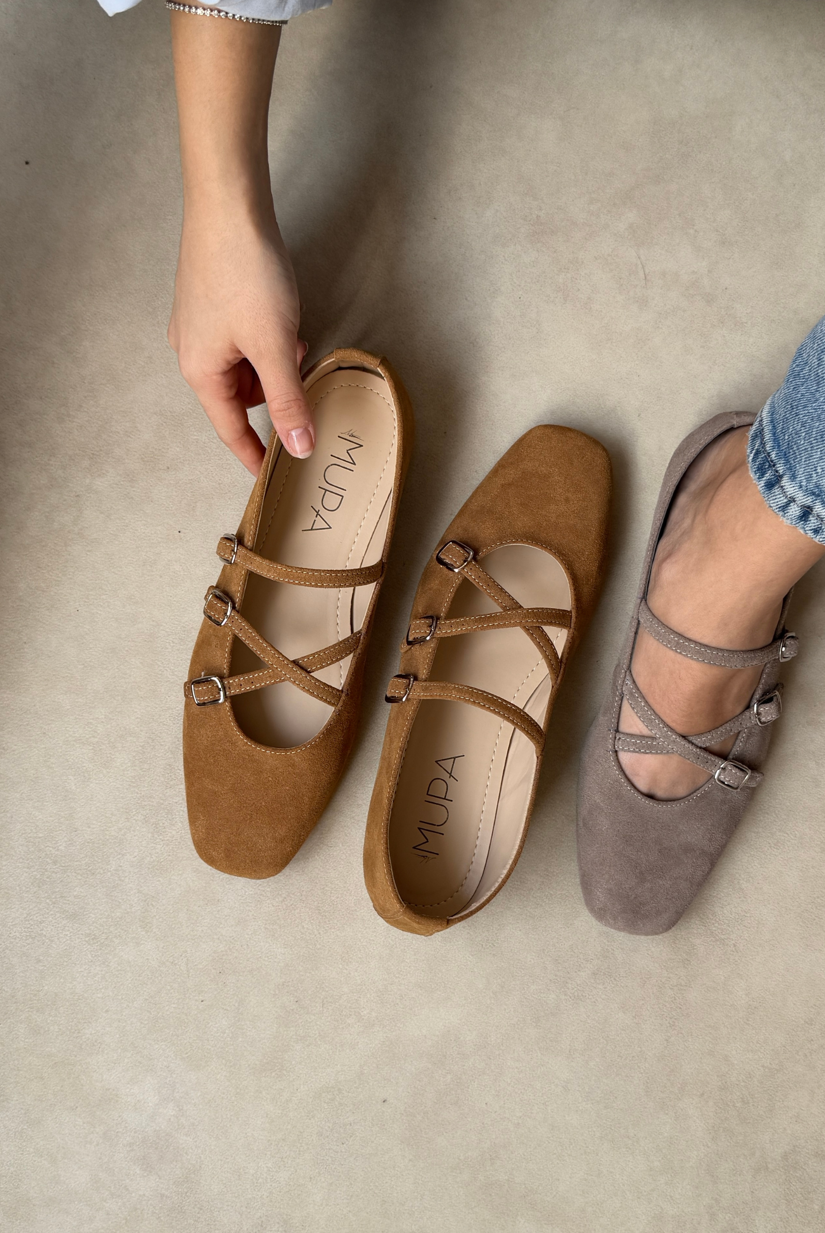 Kadın Babet CAMEL SÜET