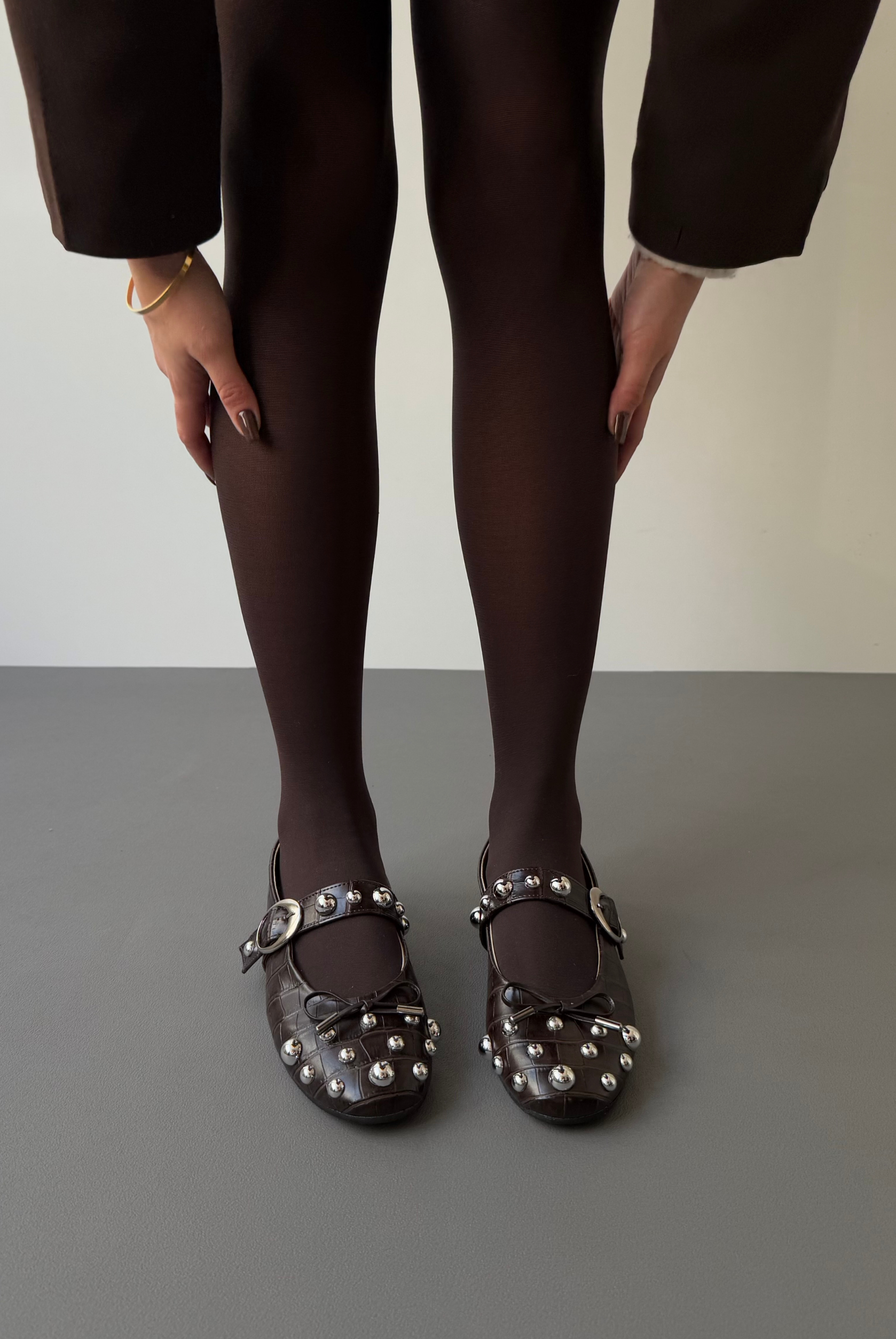 Kadın Babet KAHVE CROCO