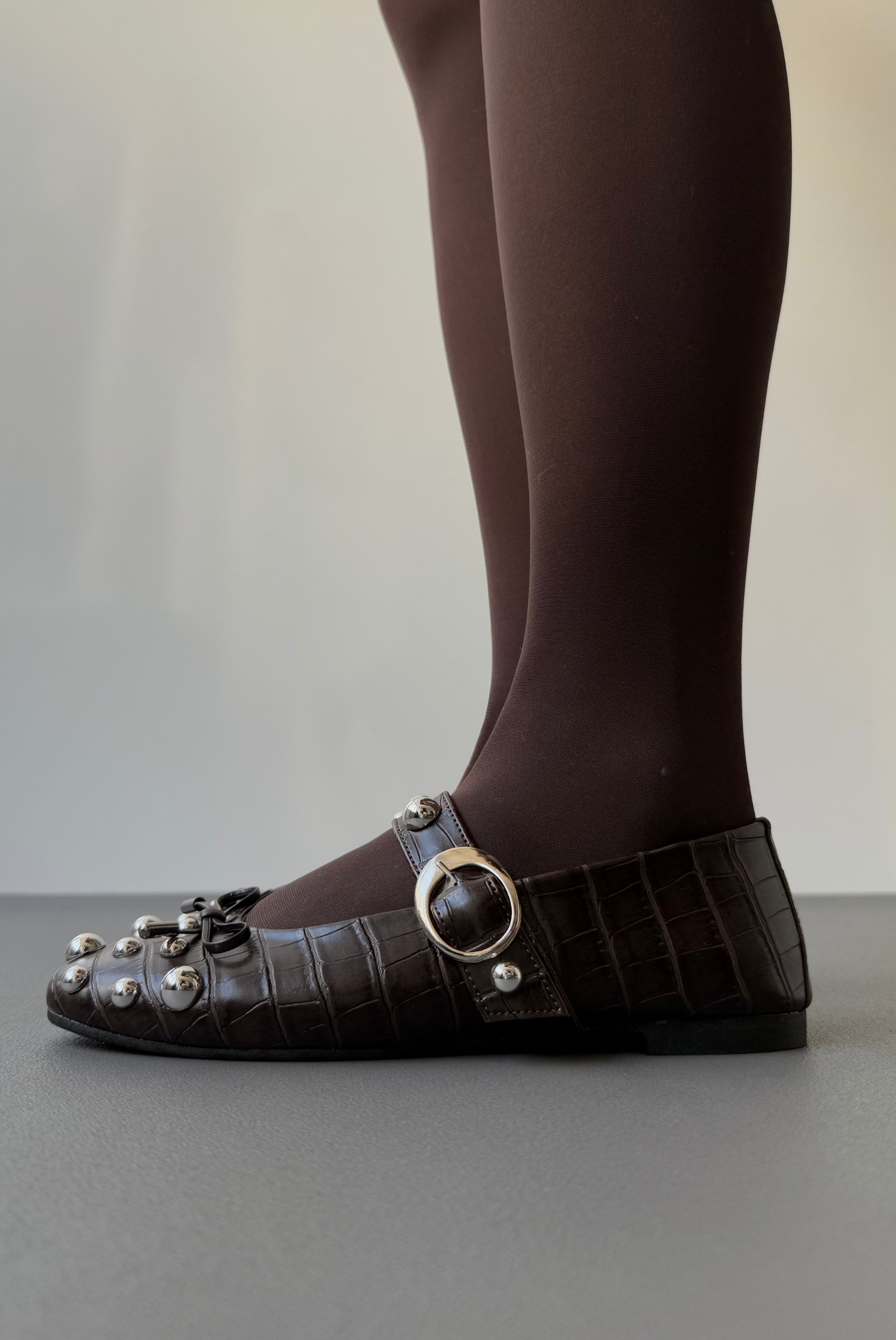 Kadın Babet KAHVE CROCO