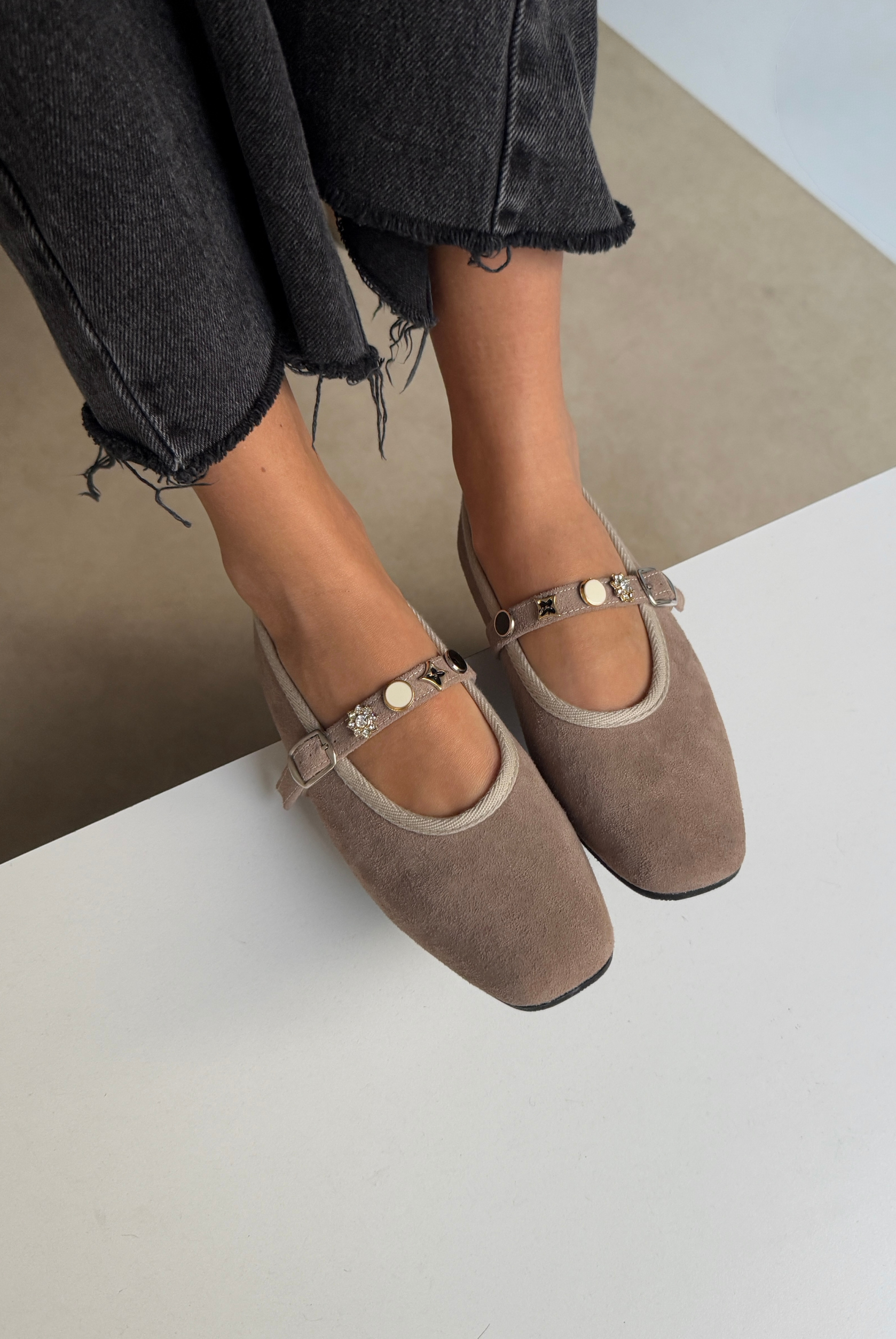 Kadın Babet VİZON SÜET