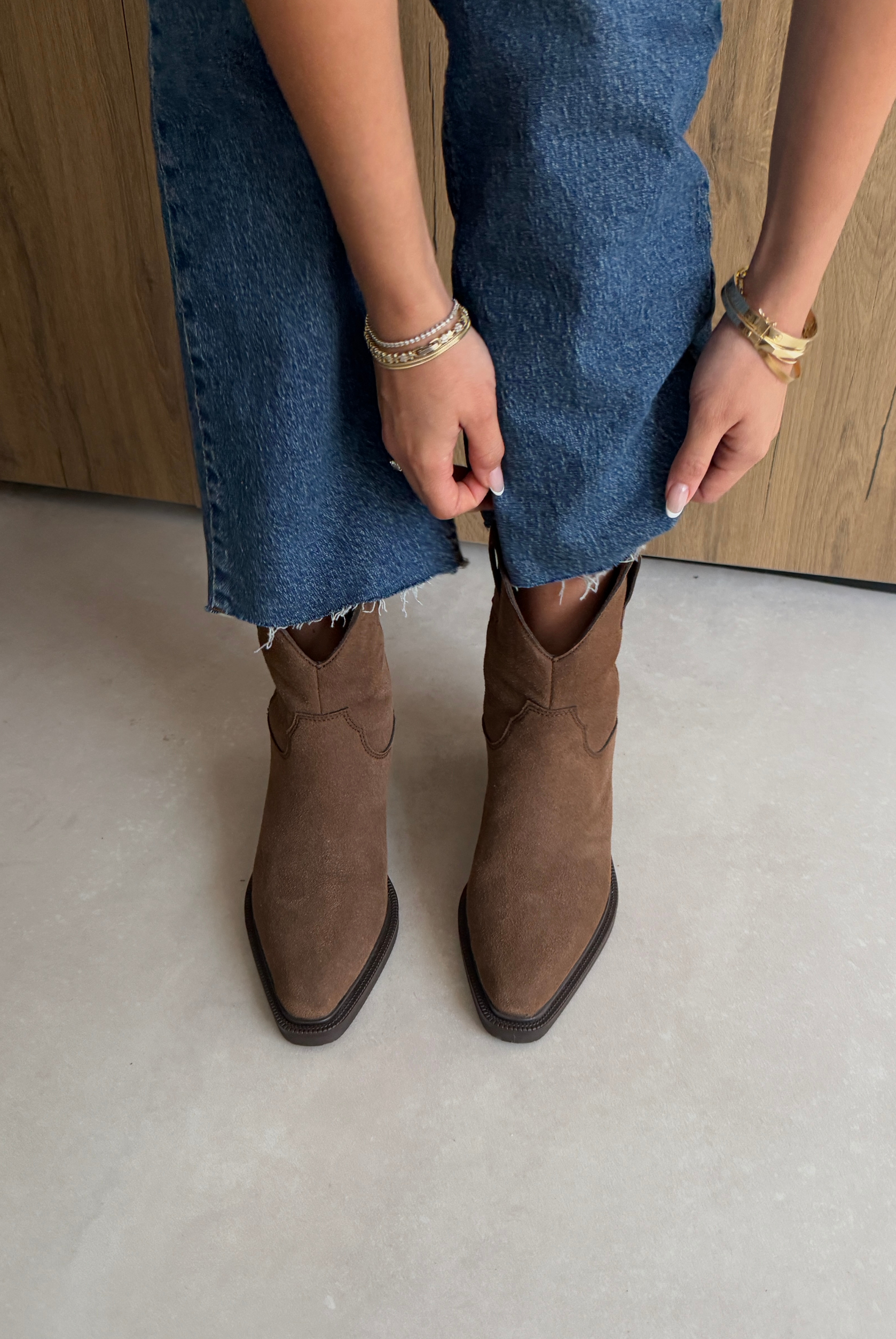 Kadın Bot ACI KAHVE SÜET