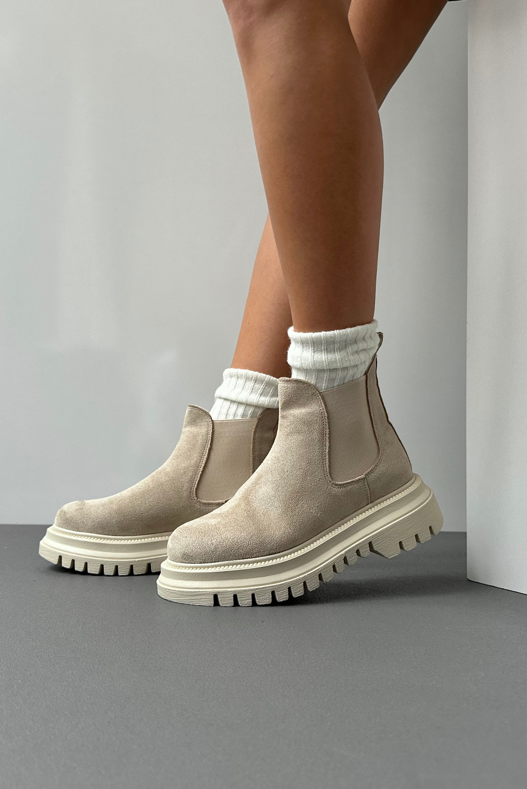 Kadın Bot BEJ SÜET