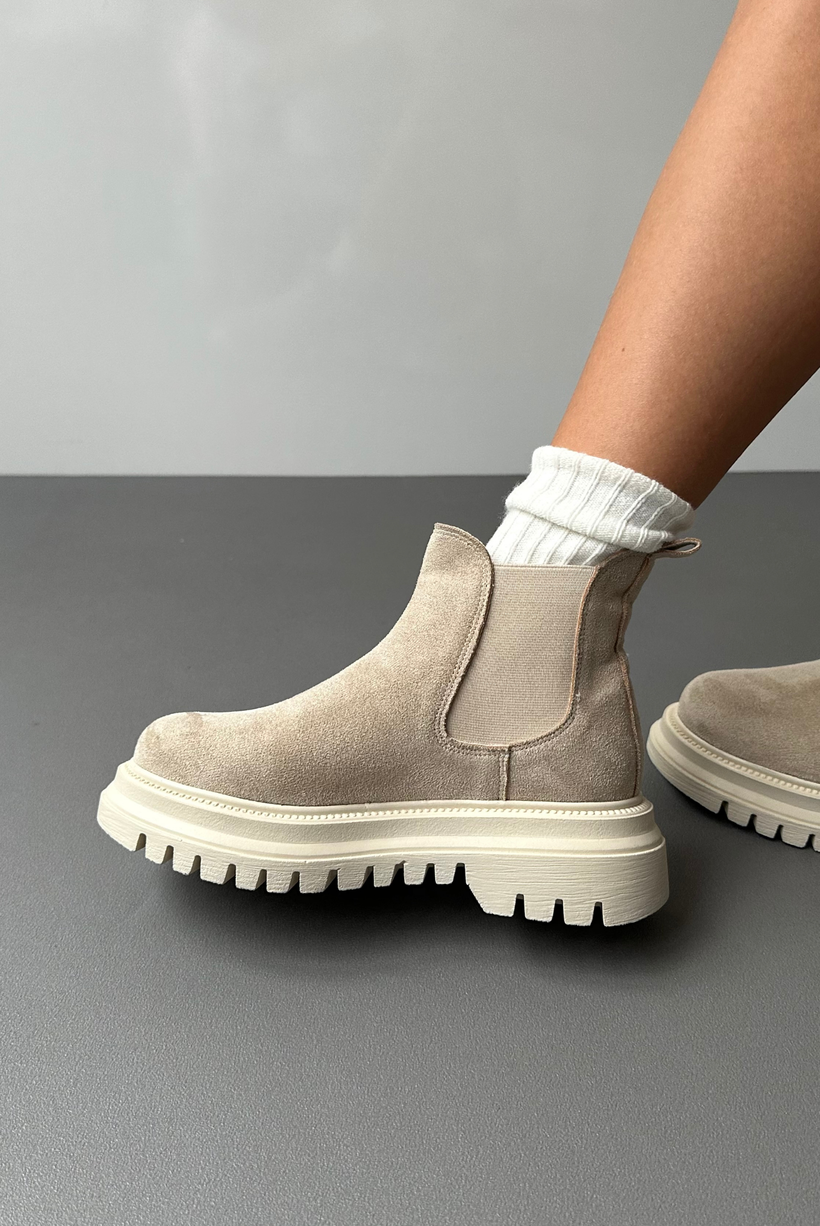 Kadın Bot BEJ SÜET