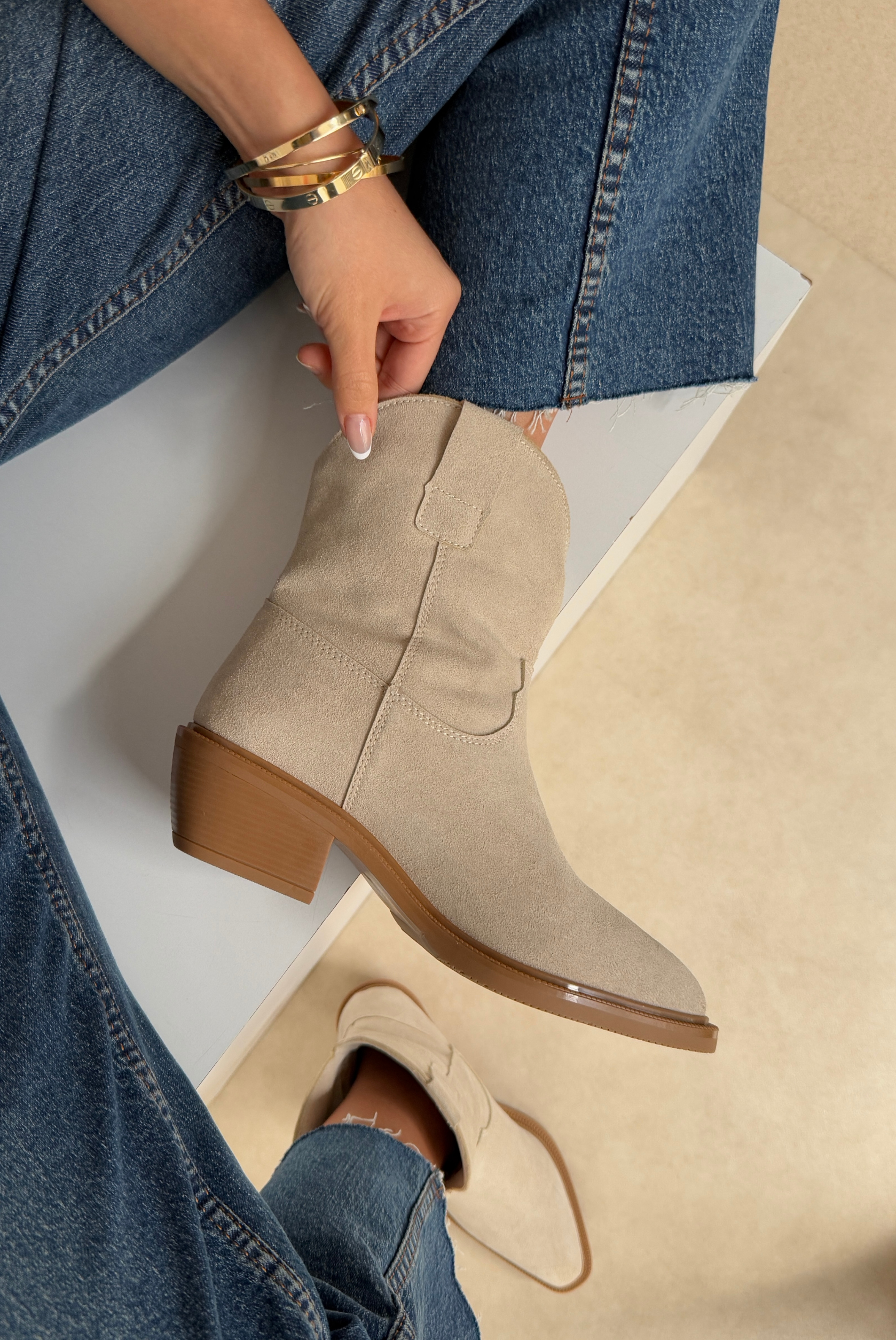 Kadın Bot BEJ SÜET