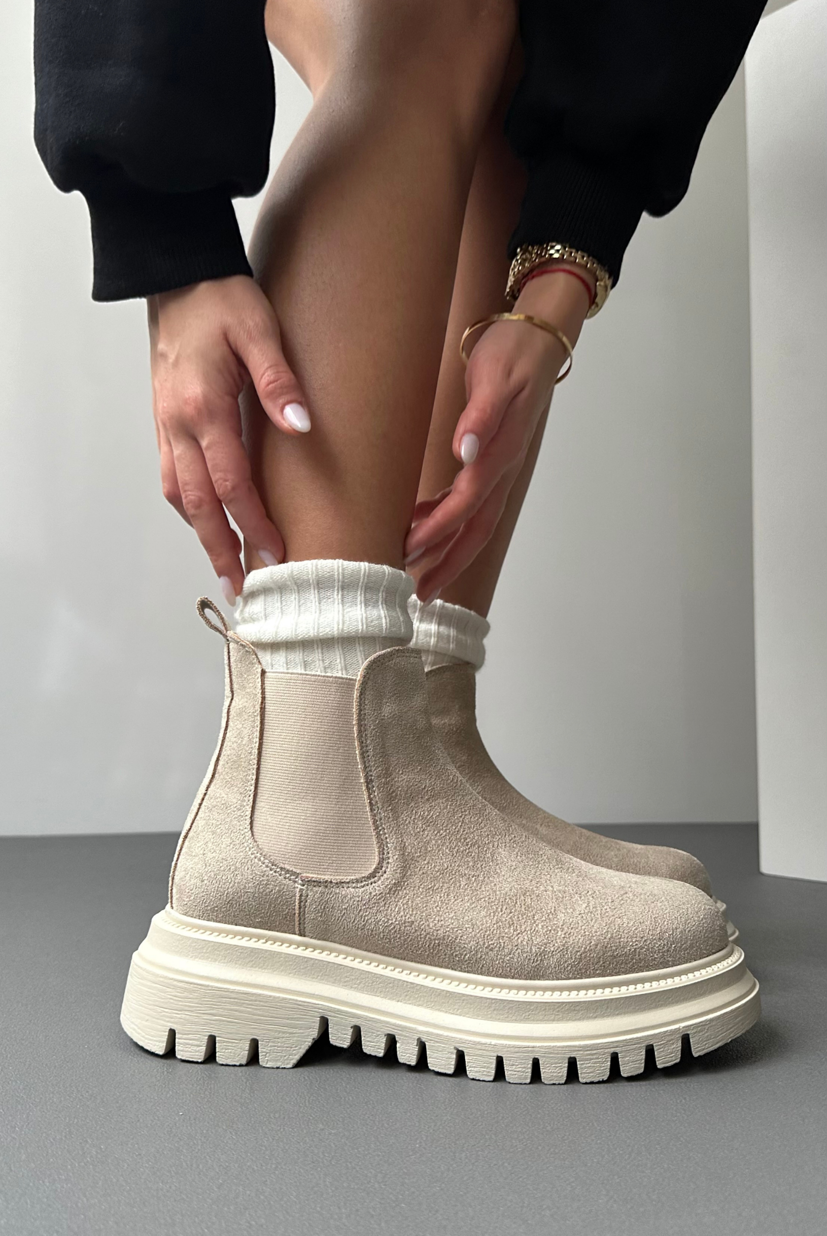 Kadın Bot BEJ SÜET