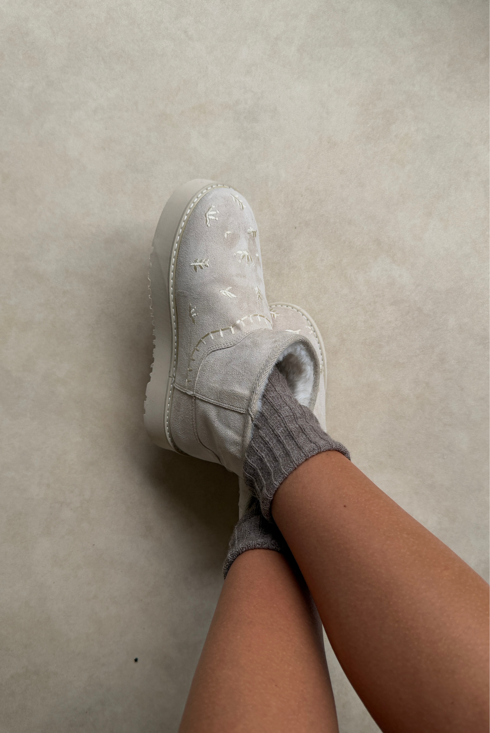 Kadın Bot BEJ SÜET