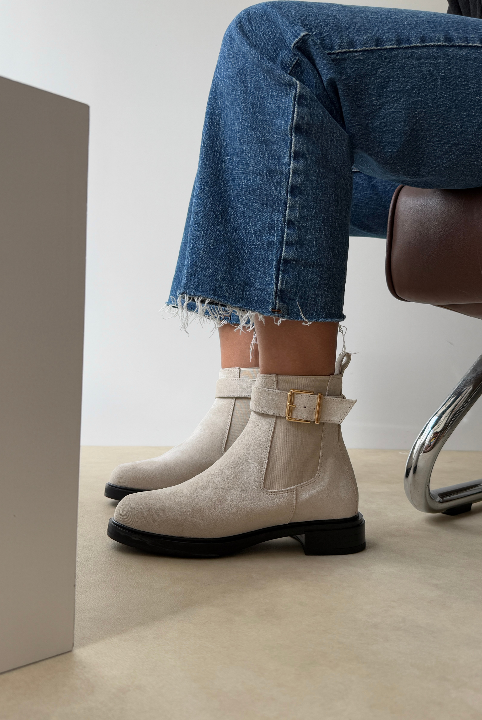 Kadın Bot BEJ SÜET