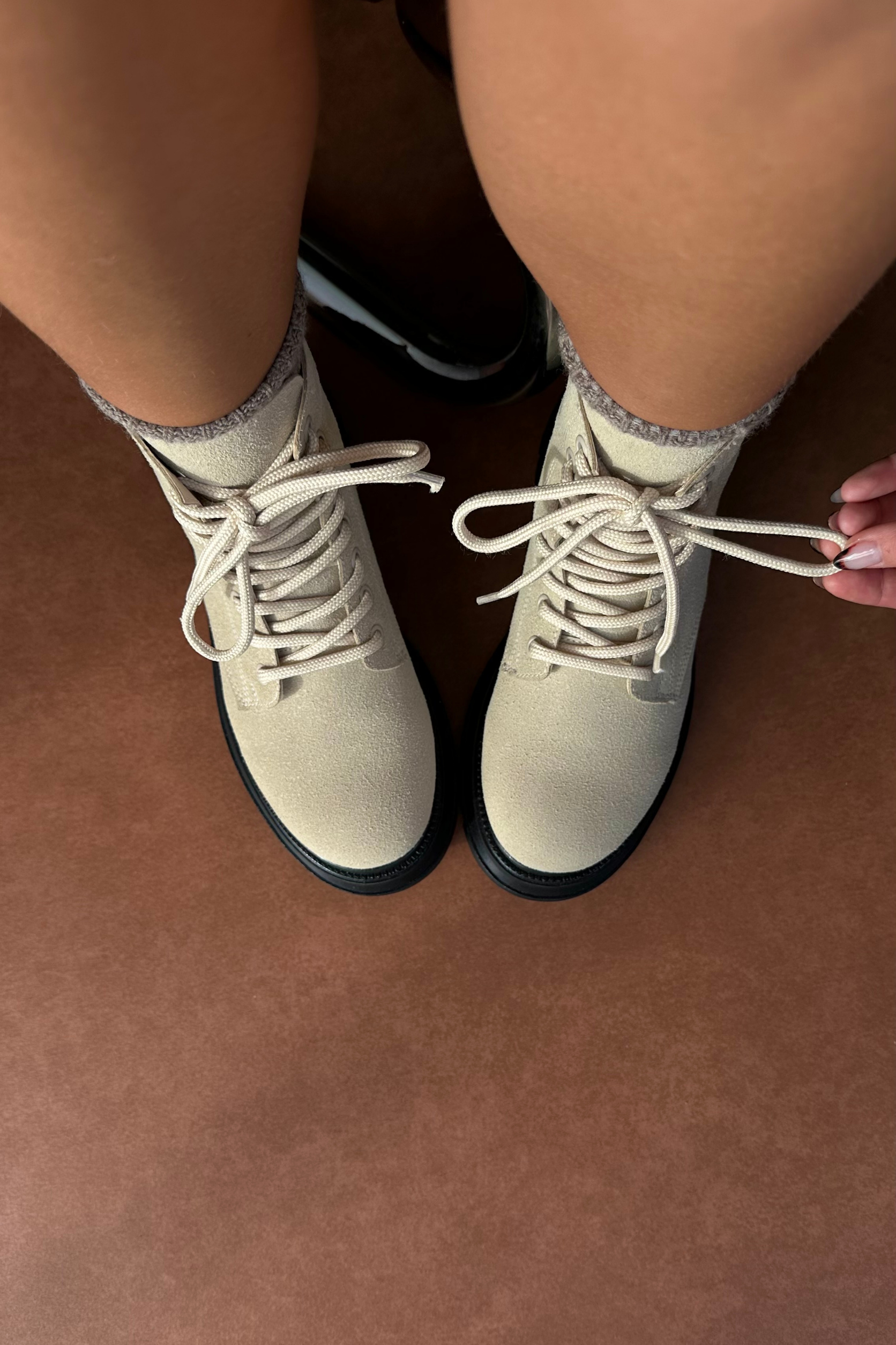 Kadın Bot BEJ SÜET