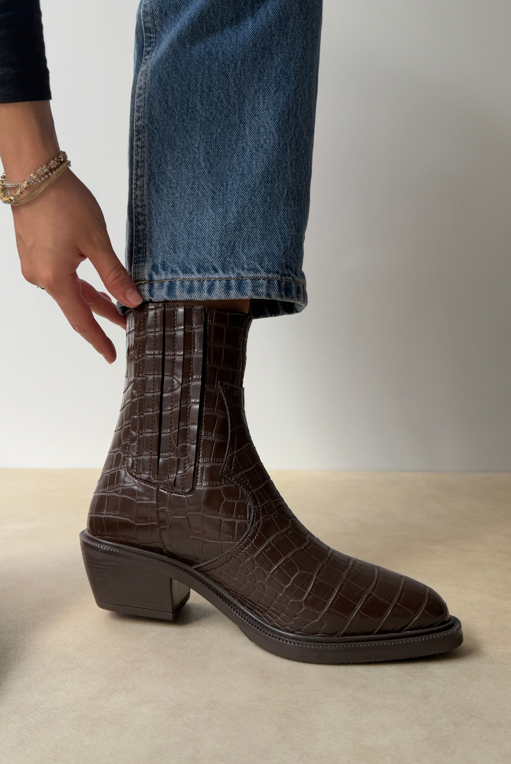 Kadın Bot KAHVE CROCO