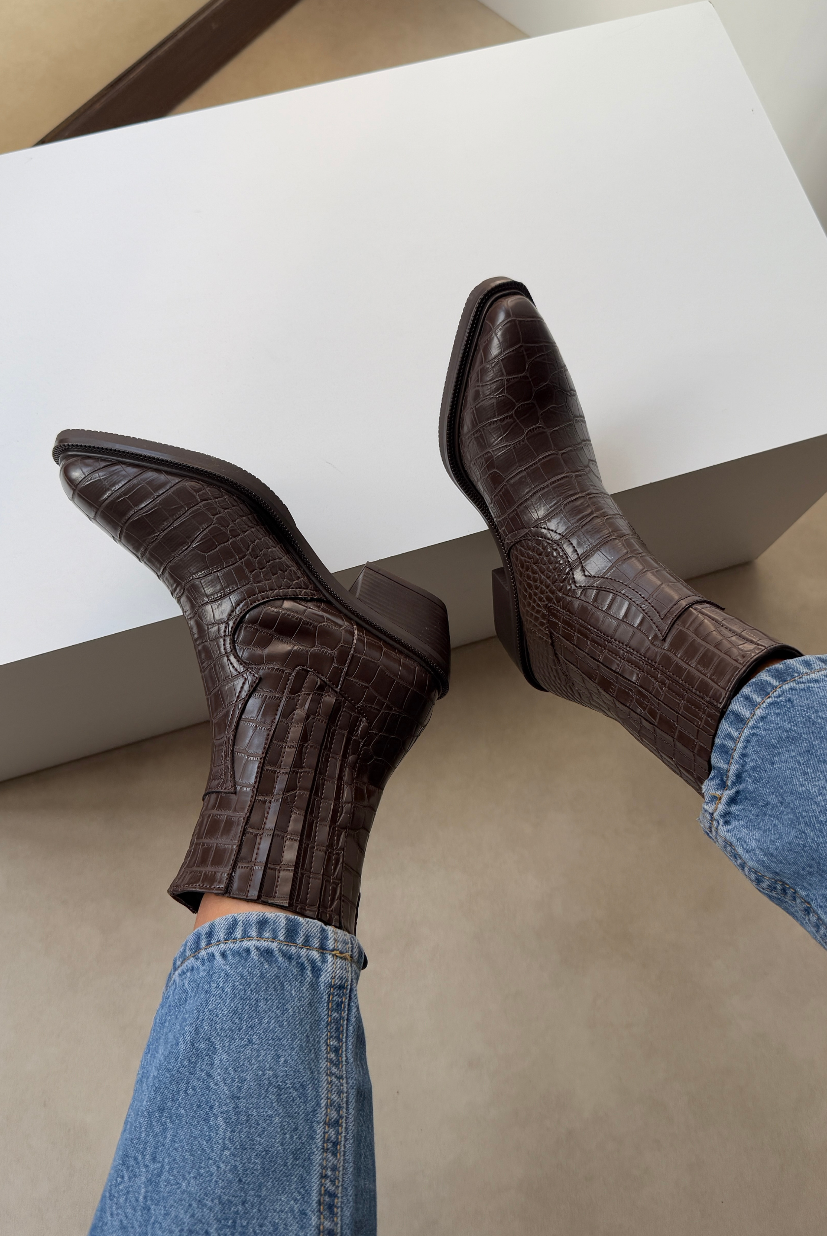 Kadın Bot KAHVE CROCO
