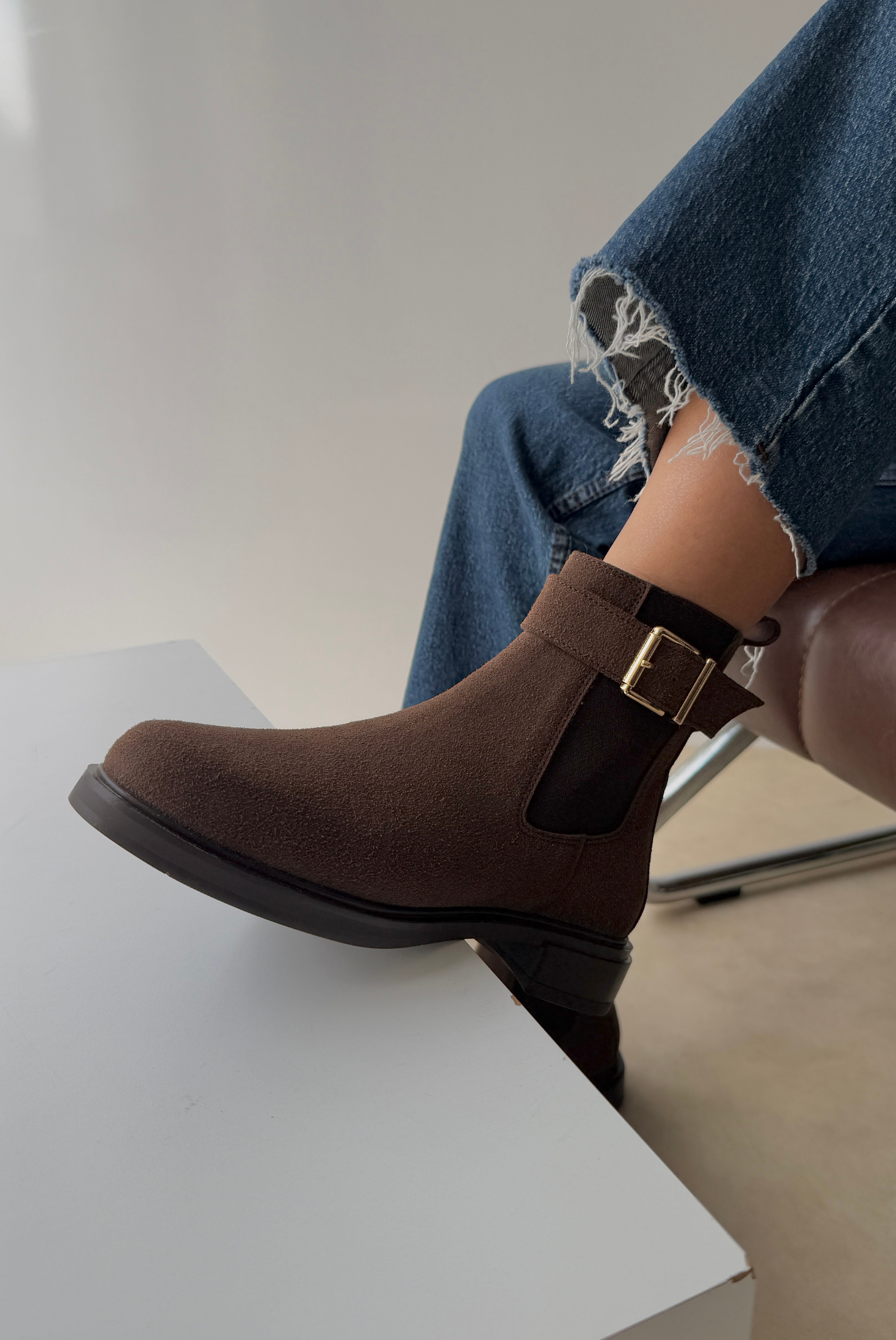 Kadın Bot KAHVE SÜET